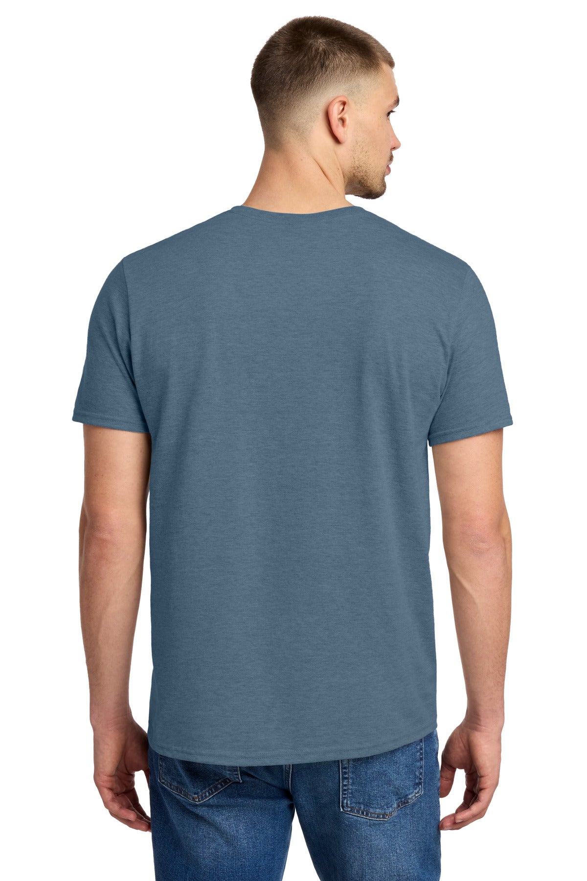 Jerzees Premium Blend Ring Spun T-Shirt 560M - Denim Heather - back