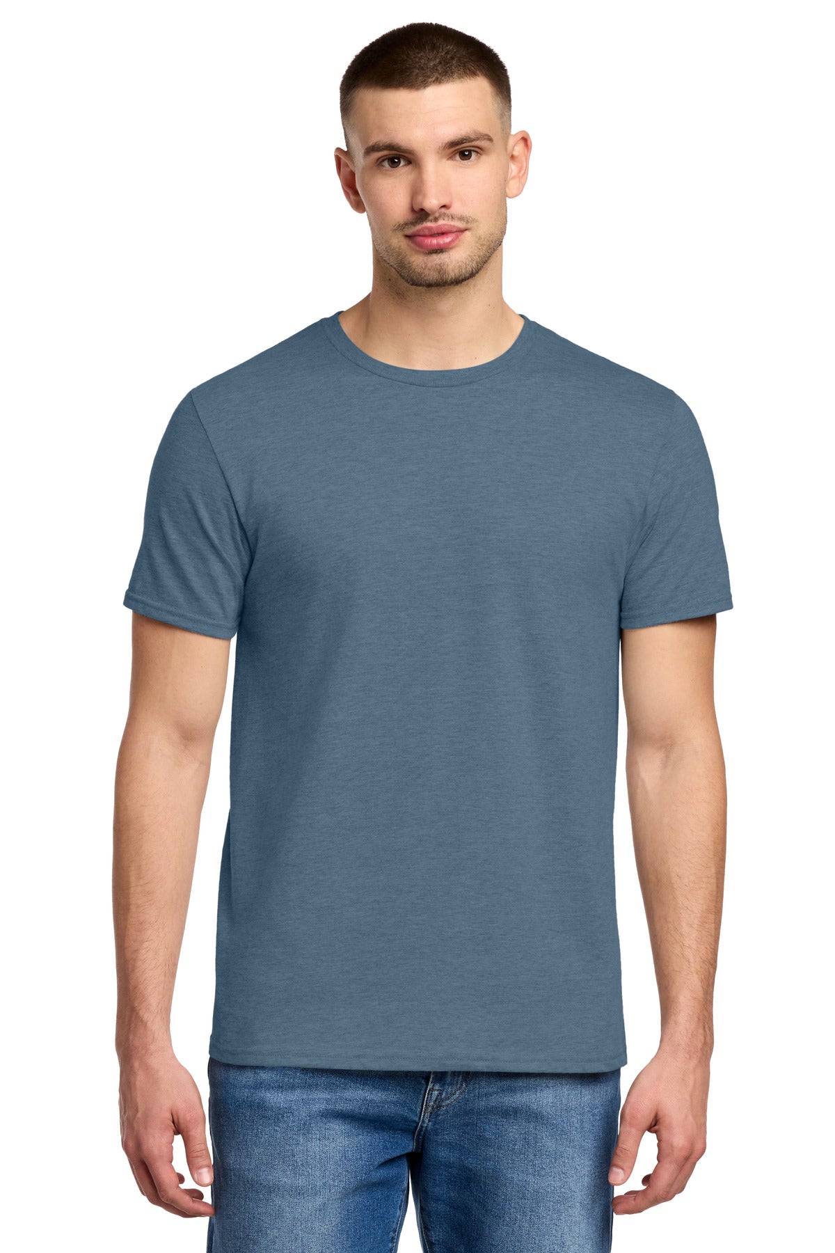 Jerzees Premium Blend Ring Spun T-Shirt 560M - Denim Heather - front