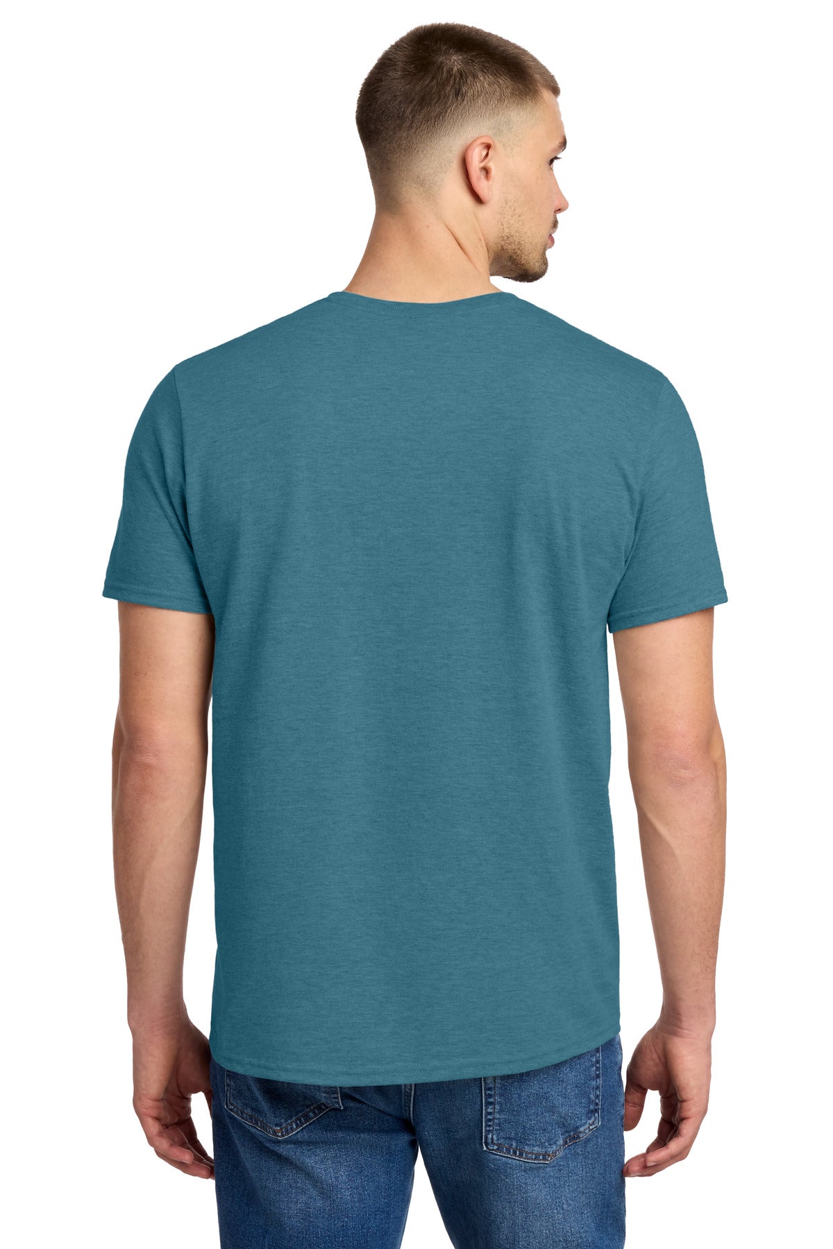 Jerzees Premium Blend Ring Spun T-Shirt 560M - Digital Teal Heather - back