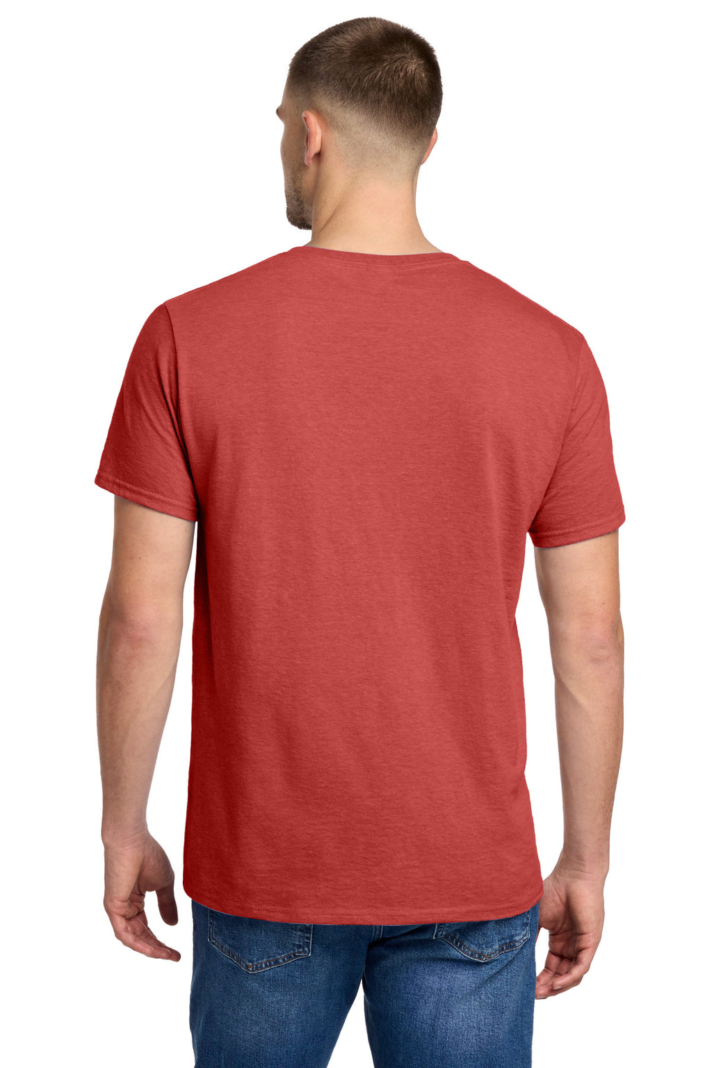 Jerzees Premium Blend Ring Spun T-Shirt 560M - Fiery Red Heather - back