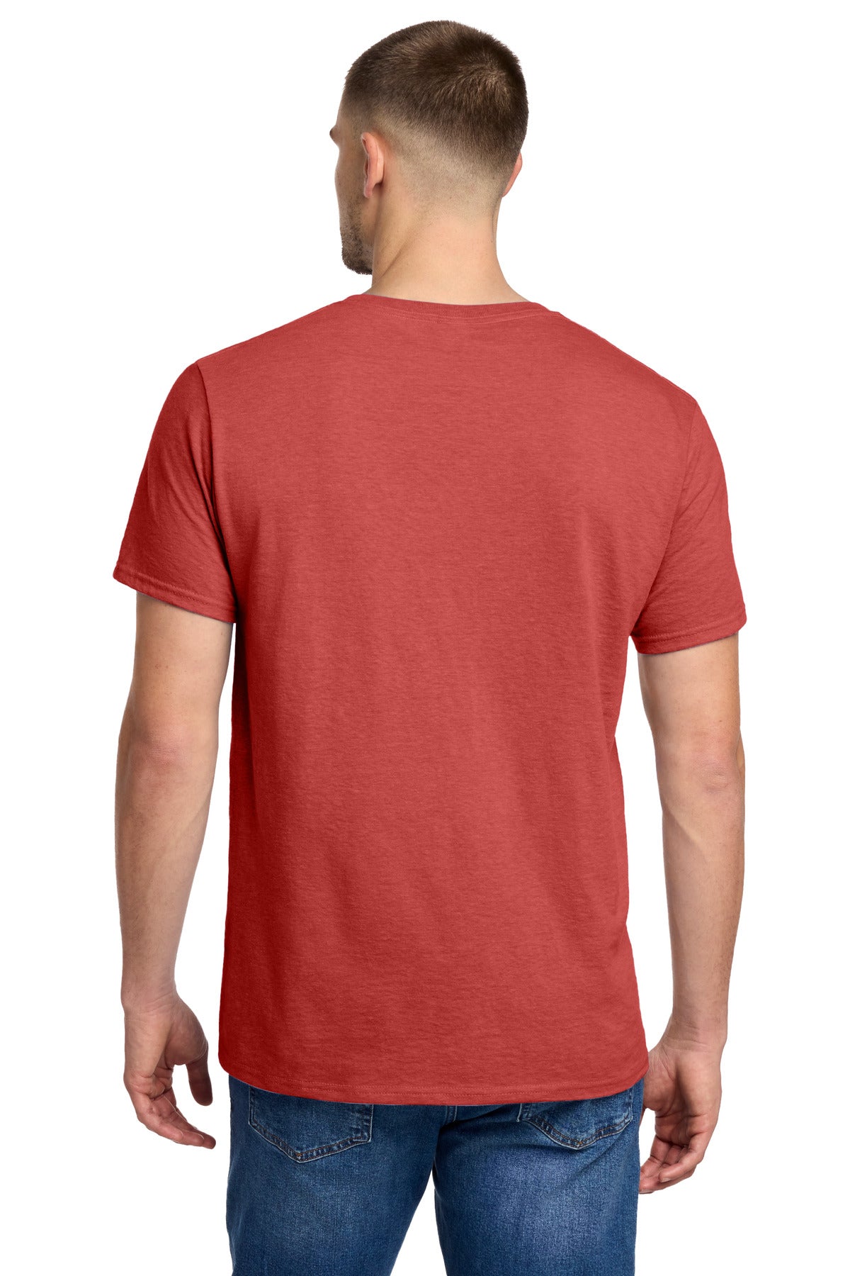 Jerzees Premium Blend Ring Spun T-Shirt 560M - Fiery Red Heather - back
