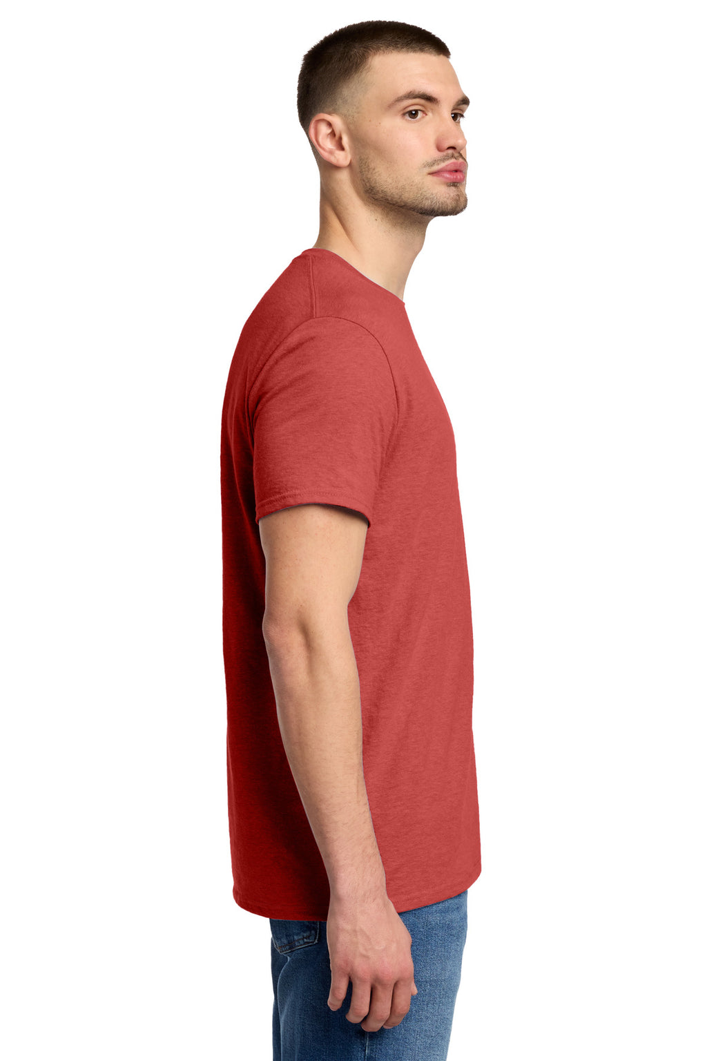 Jerzees Premium Blend Ring Spun T-Shirt 560M - Fiery Red Heather - side