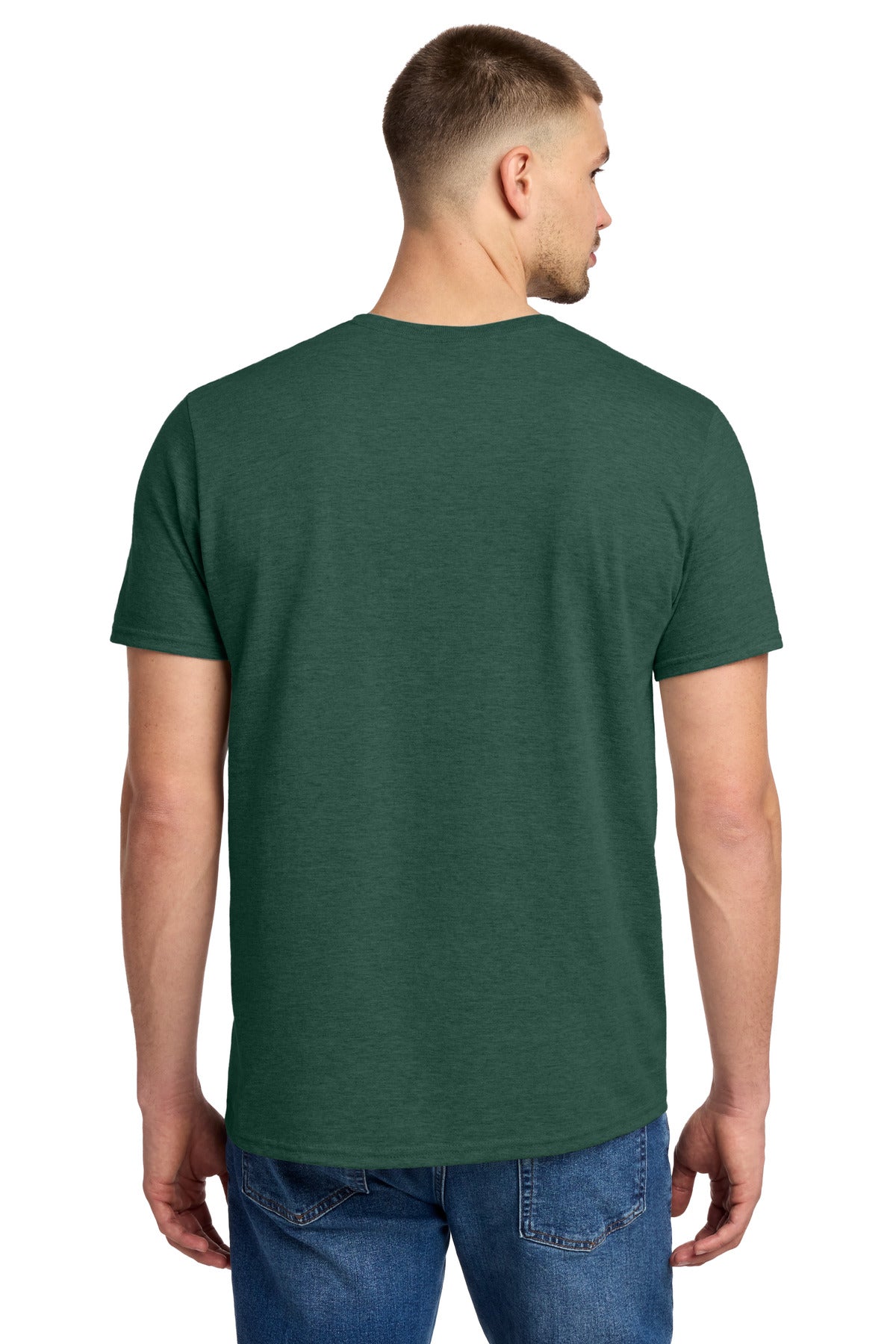 Jerzees Premium Blend Ring Spun T-Shirt 560M - Forest Green Heather - back