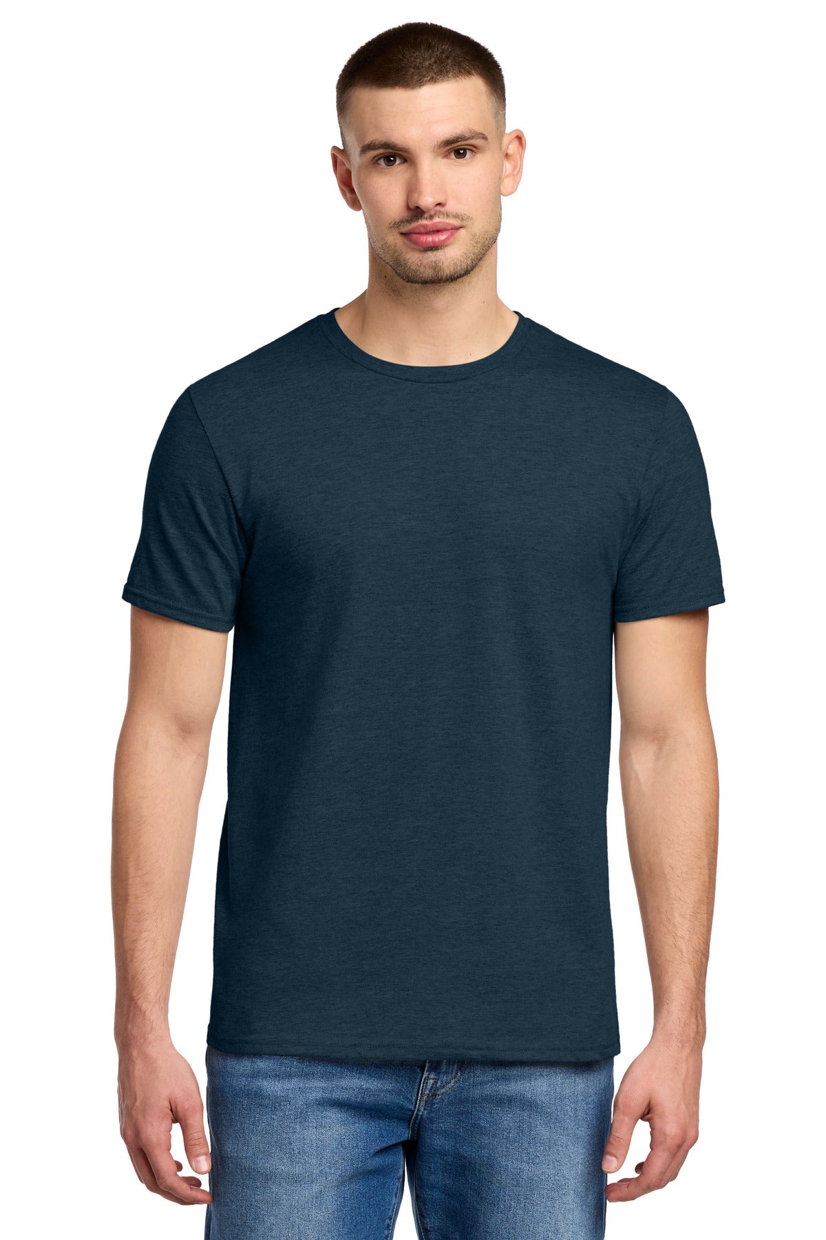 Jerzees Premium Blend Ring Spun T-Shirt 560M - Indigo Heather - front