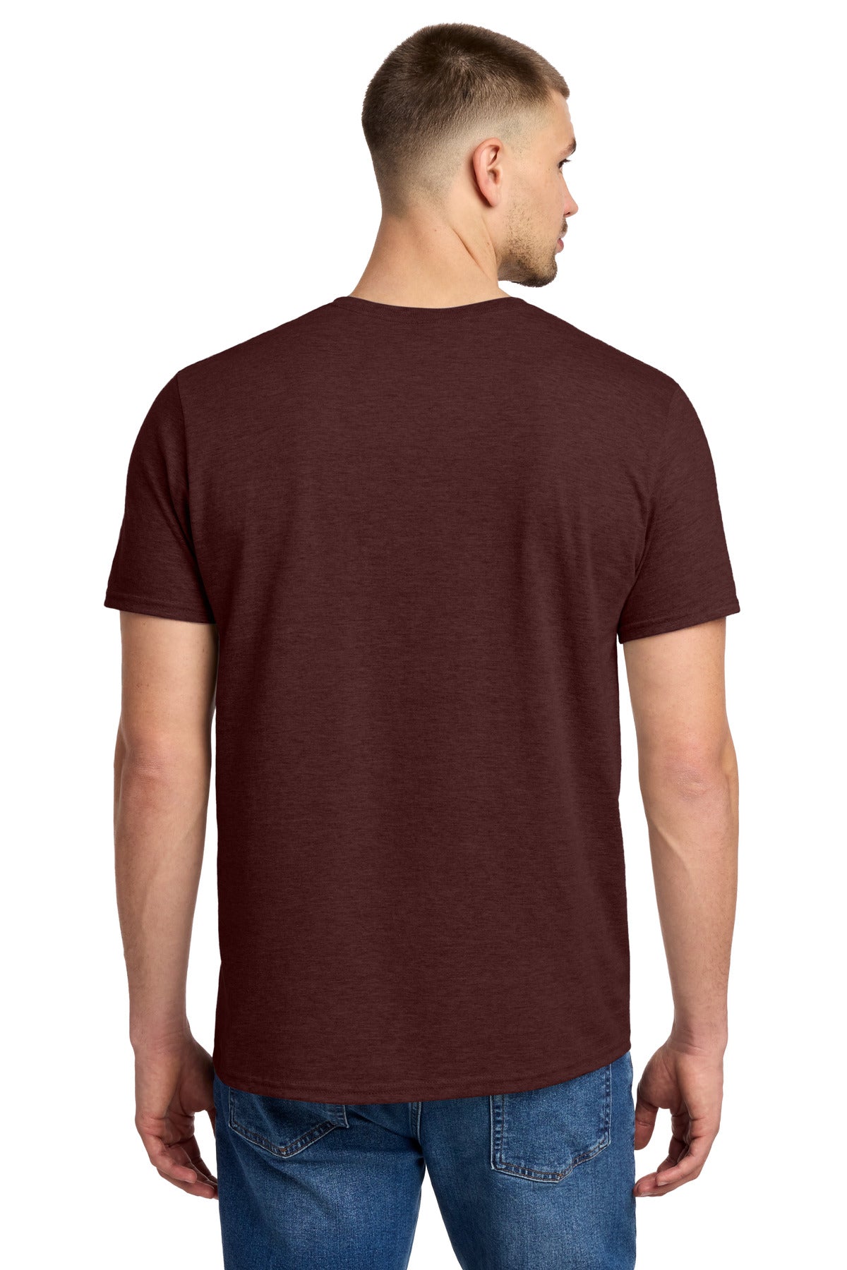 Jerzees Premium Blend Ring Spun T-Shirt 560M - Maroon Heather - back