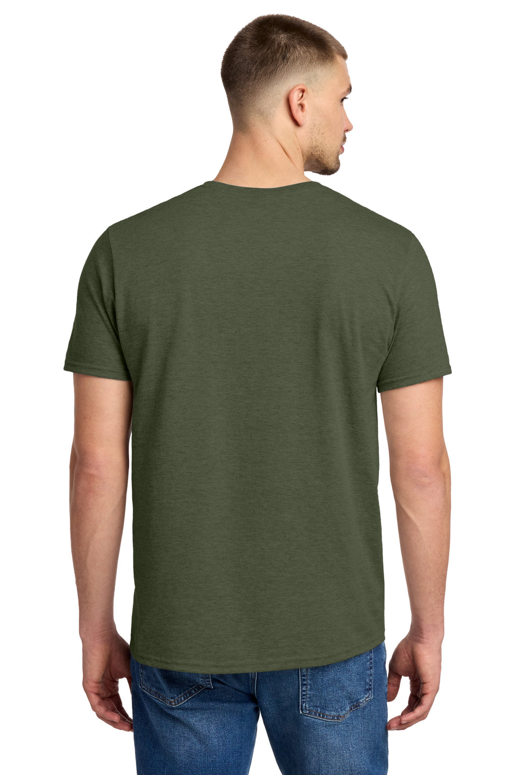 Jerzees Premium Blend Ring Spun T-Shirt 560M - Military Green Heather - back