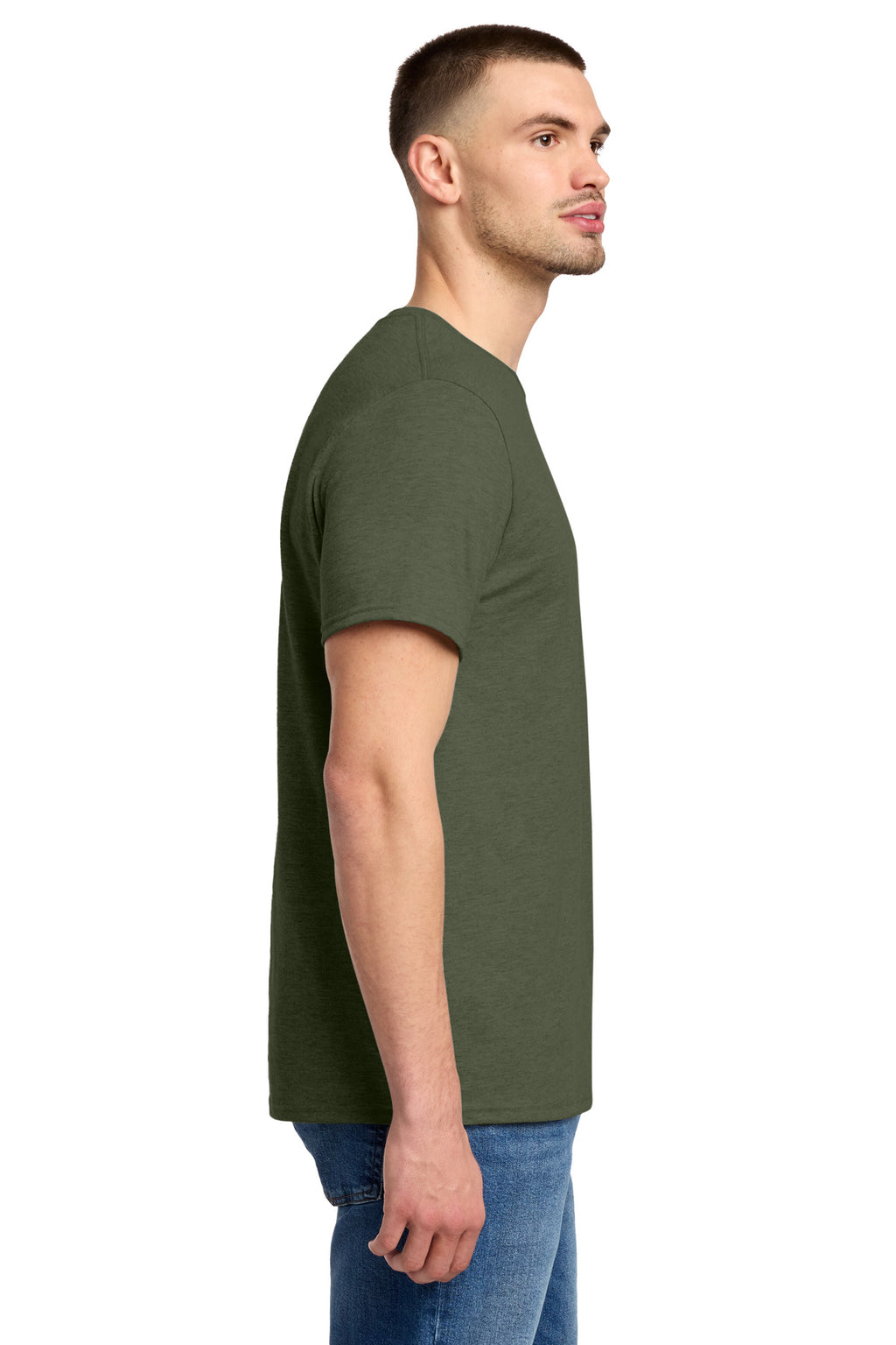 Jerzees Premium Blend Ring Spun T-Shirt 560M - Military Green Heather - side