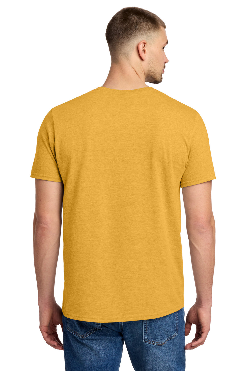Jerzees Premium Blend Ring Spun T-Shirt 560M - Mustard Heather - back