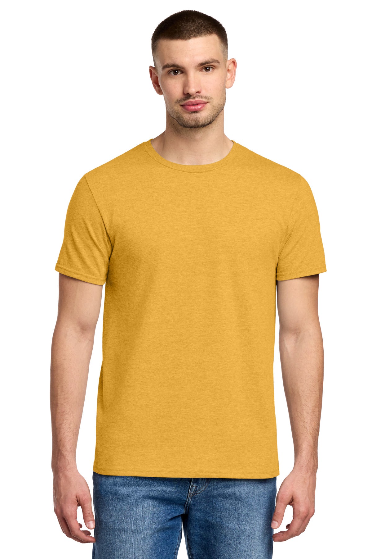 Jerzees Premium Blend Ring Spun T-Shirt 560M - Mustard Heather - front