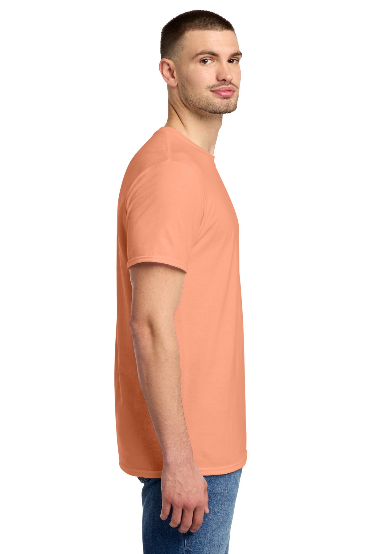 Jerzees Premium Blend Ring Spun T-Shirt 560M - Peach - side