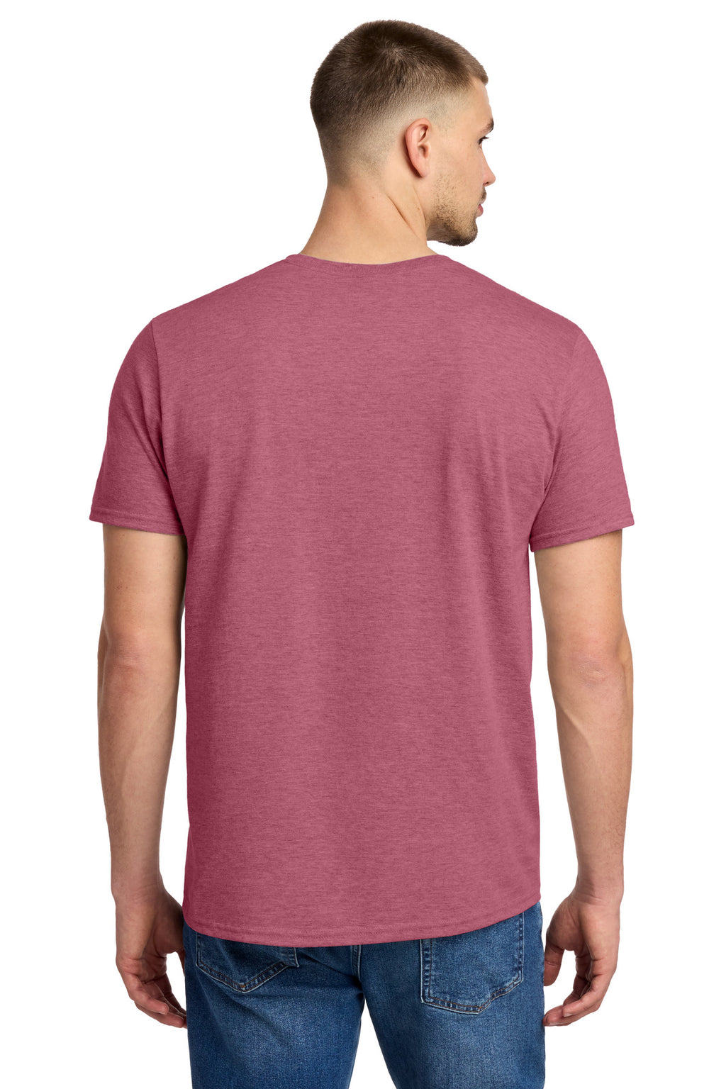 Jerzees Premium Blend Ring Spun T-Shirt 560M - Raspberry Heather - back