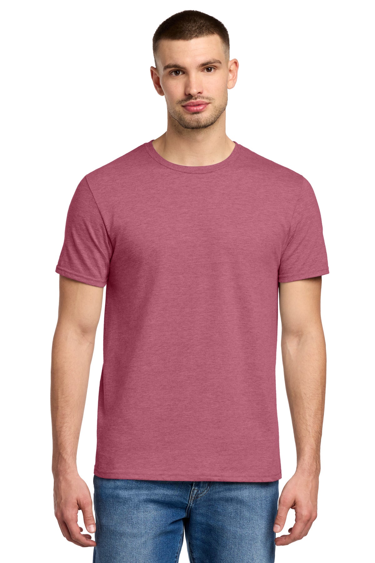 Jerzees Premium Blend Ring Spun T-Shirt 560M - Raspberry Heather - front