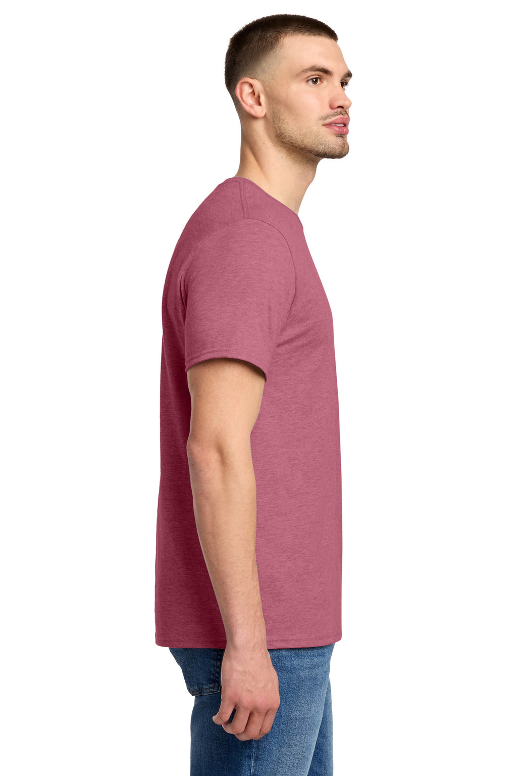 Jerzees Premium Blend Ring Spun T-Shirt 560M - Raspberry Heather - side