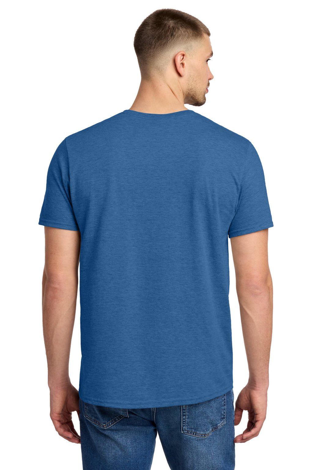 Jerzees Premium Blend Ring Spun T-Shirt 560M - Retro Heather Royal - back