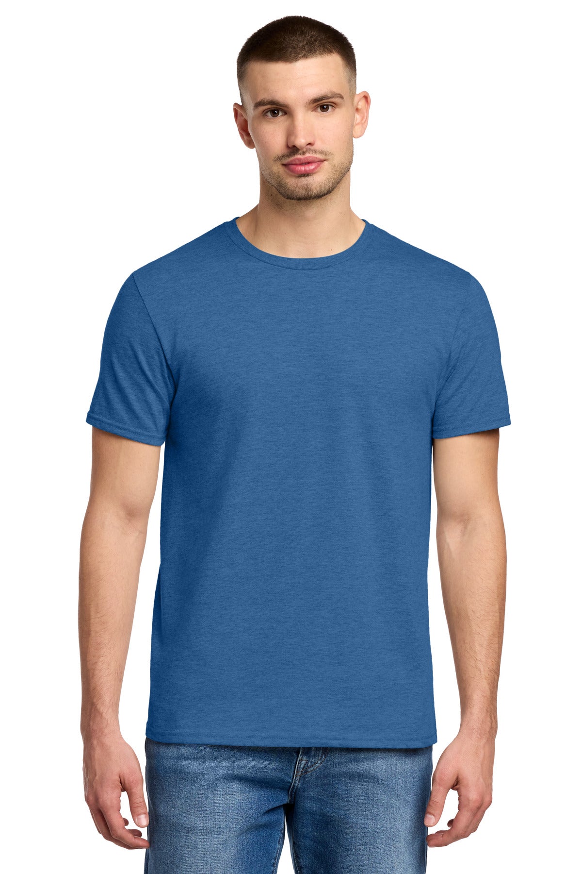 Jerzees Premium Blend Ring Spun T-Shirt 560M - Retro Heather Royal - front