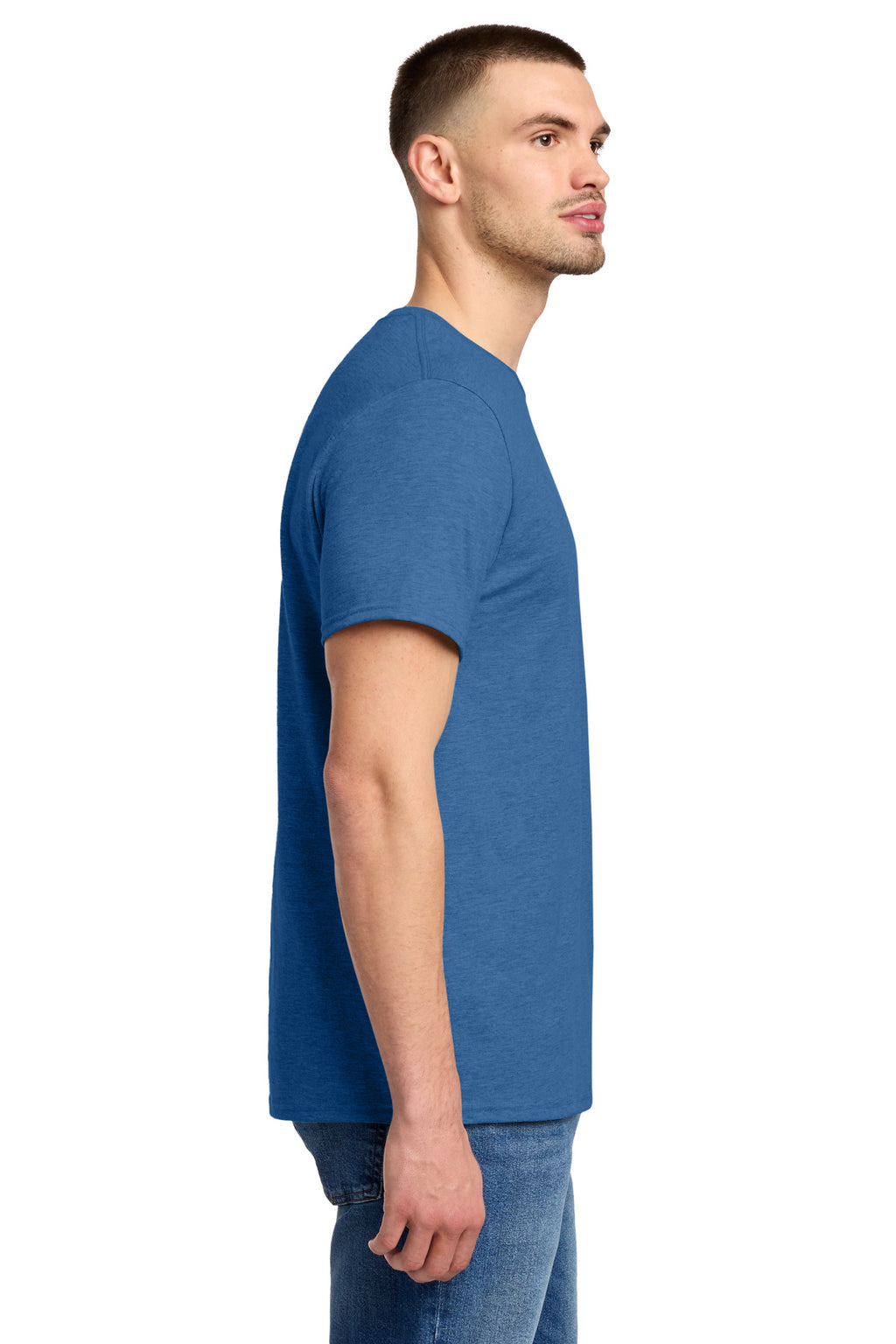 Jerzees Premium Blend Ring Spun T-Shirt 560M - Retro Heather Royal - side