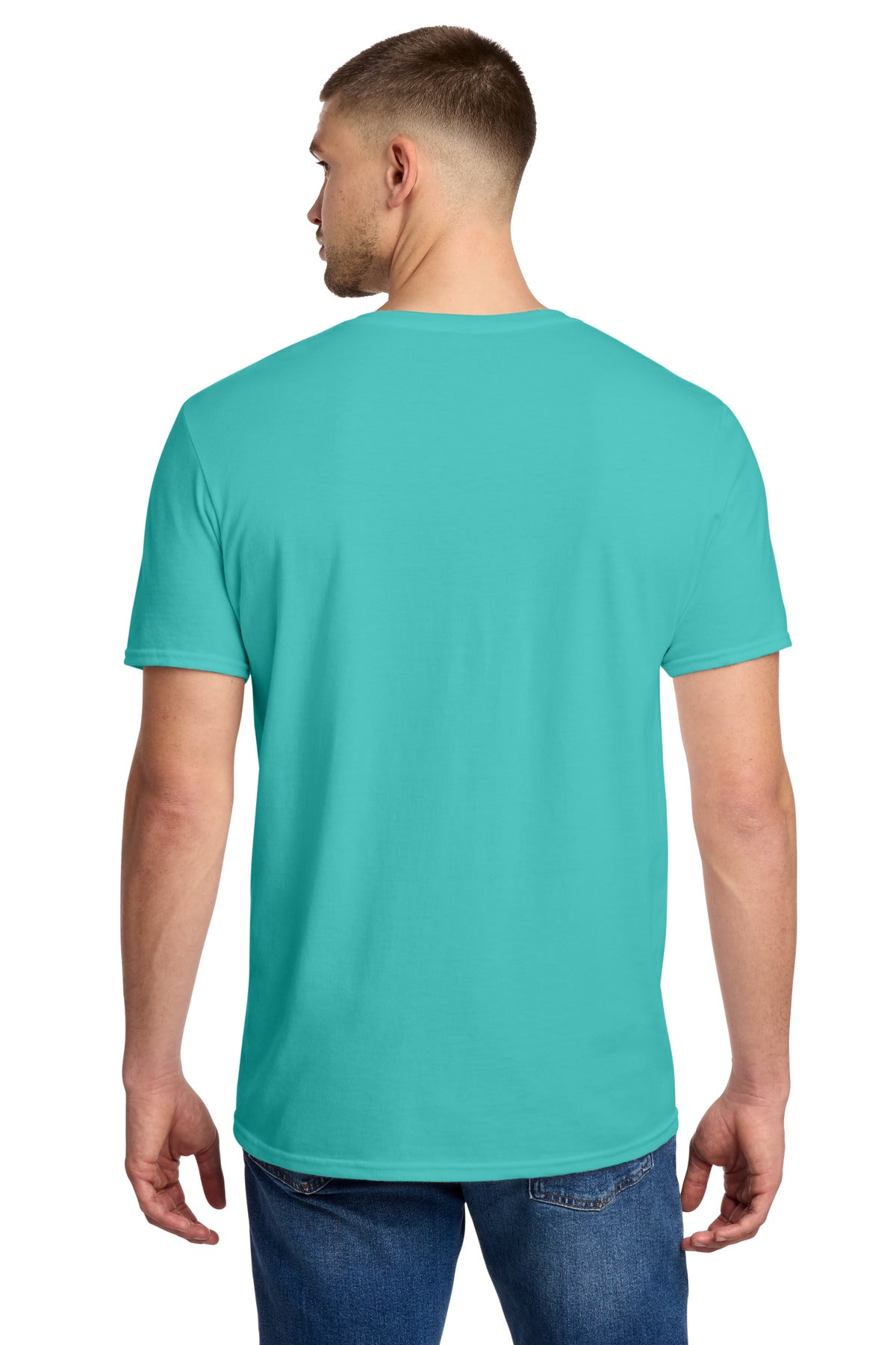 Jerzees Premium Blend Ring Spun T-Shirt 560M - Scuba Blue - back