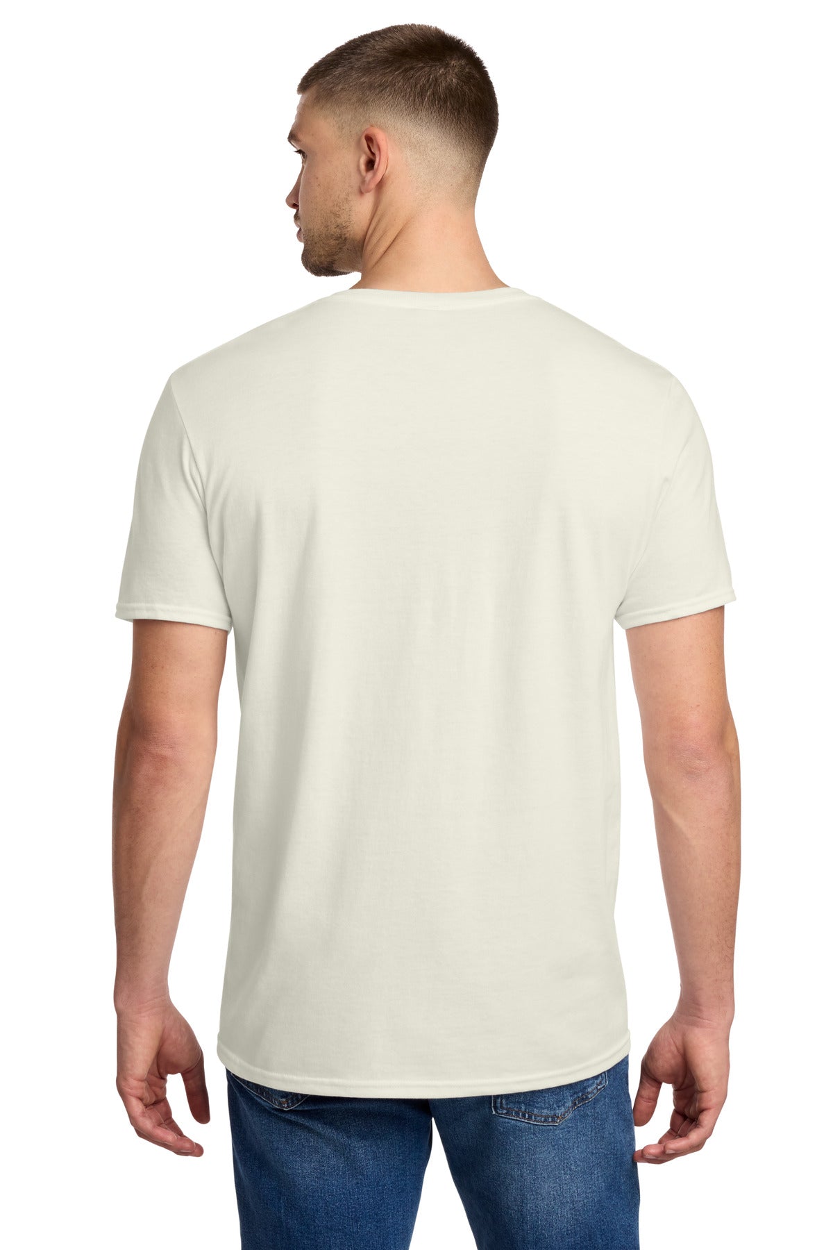 Jerzees Premium Blend Ring Spun T-Shirt 560M - Sweet Cream Heather - back