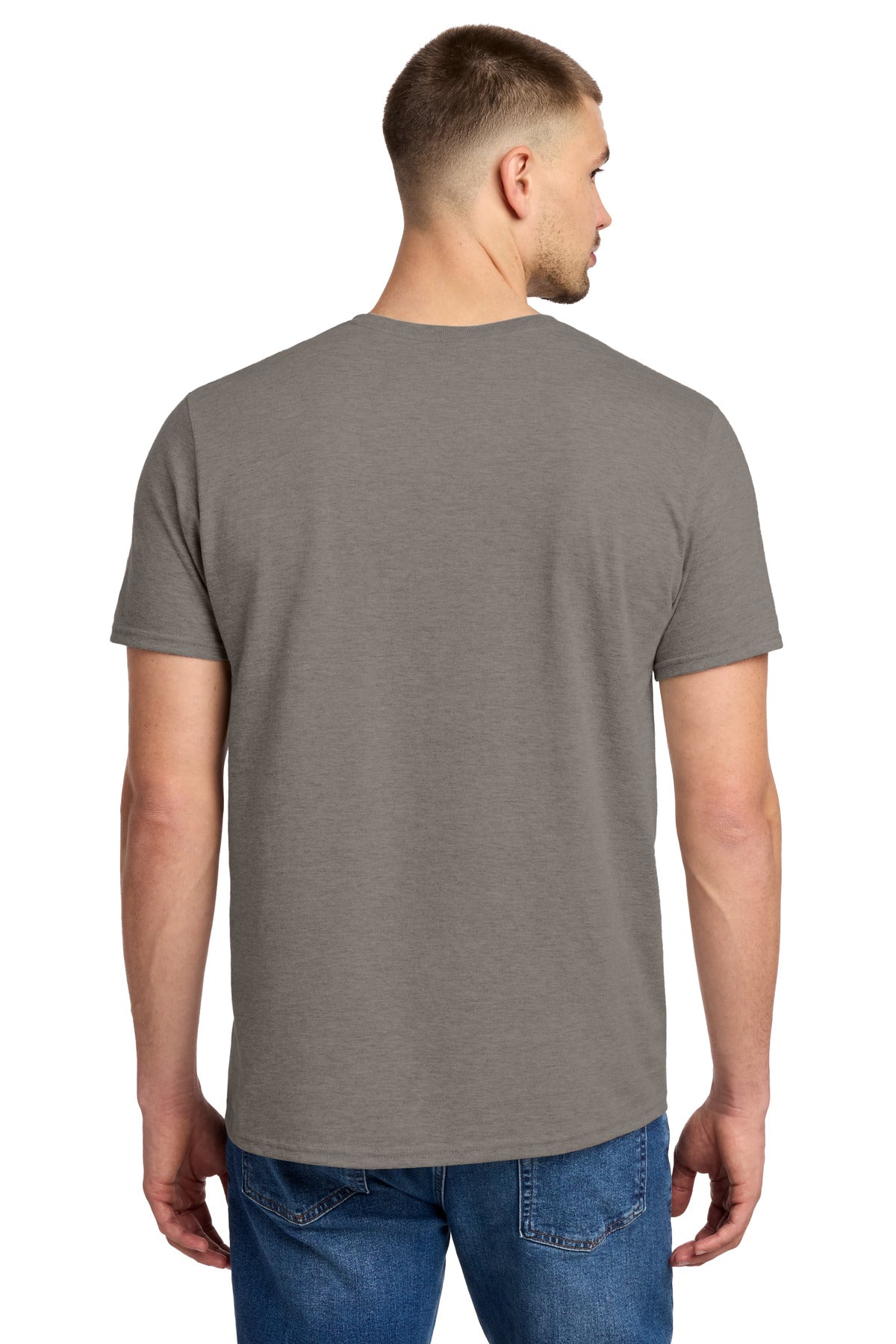 Jerzees Premium Blend Ring Spun T-Shirt 560M - Taupe Heather - back