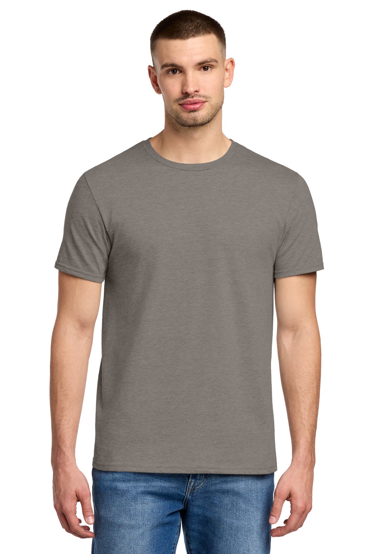 Jerzees Premium Blend Ring Spun T-Shirt 560M - Taupe Heather - front