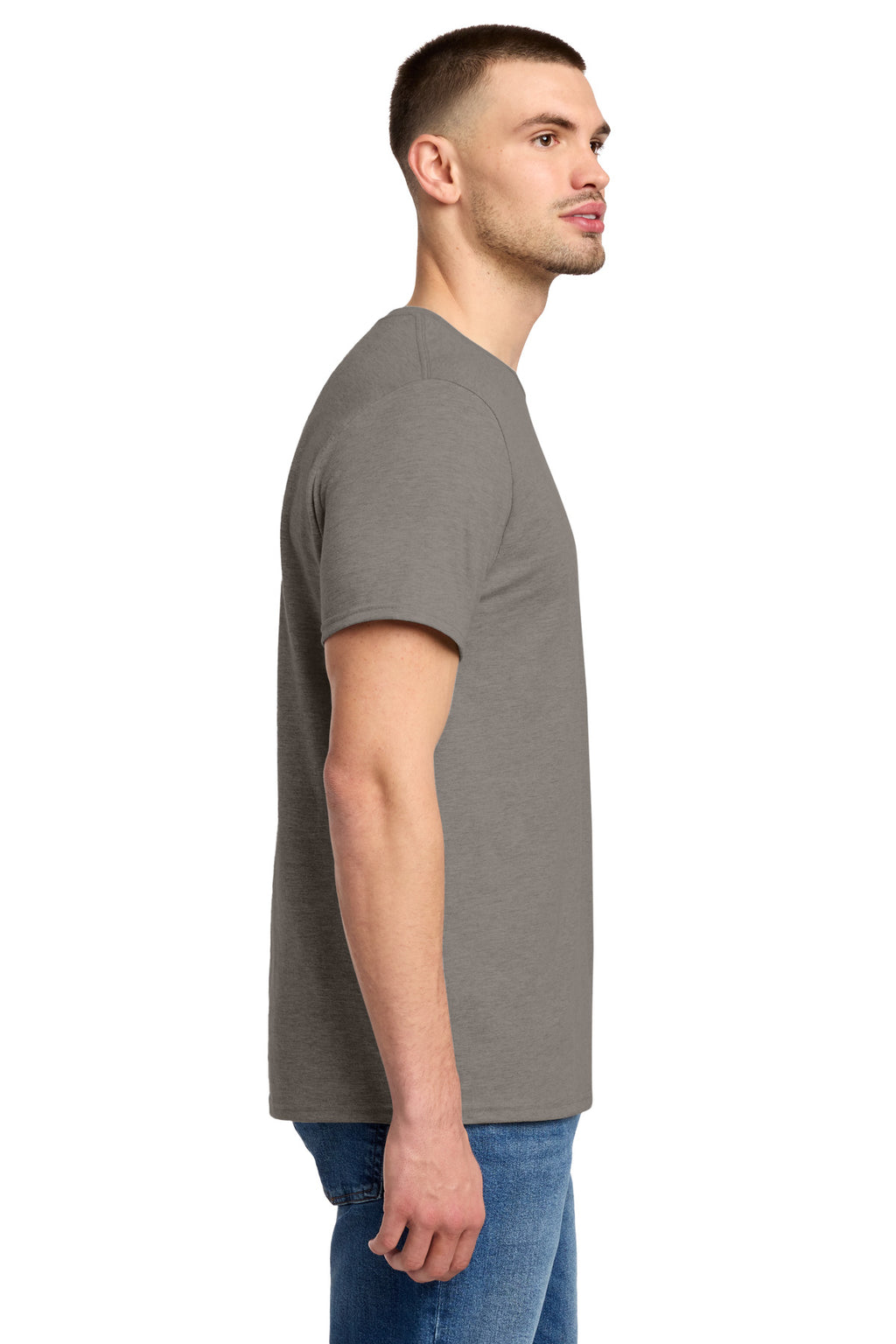 Jerzees Premium Blend Ring Spun T-Shirt 560M - Taupe Heather - side