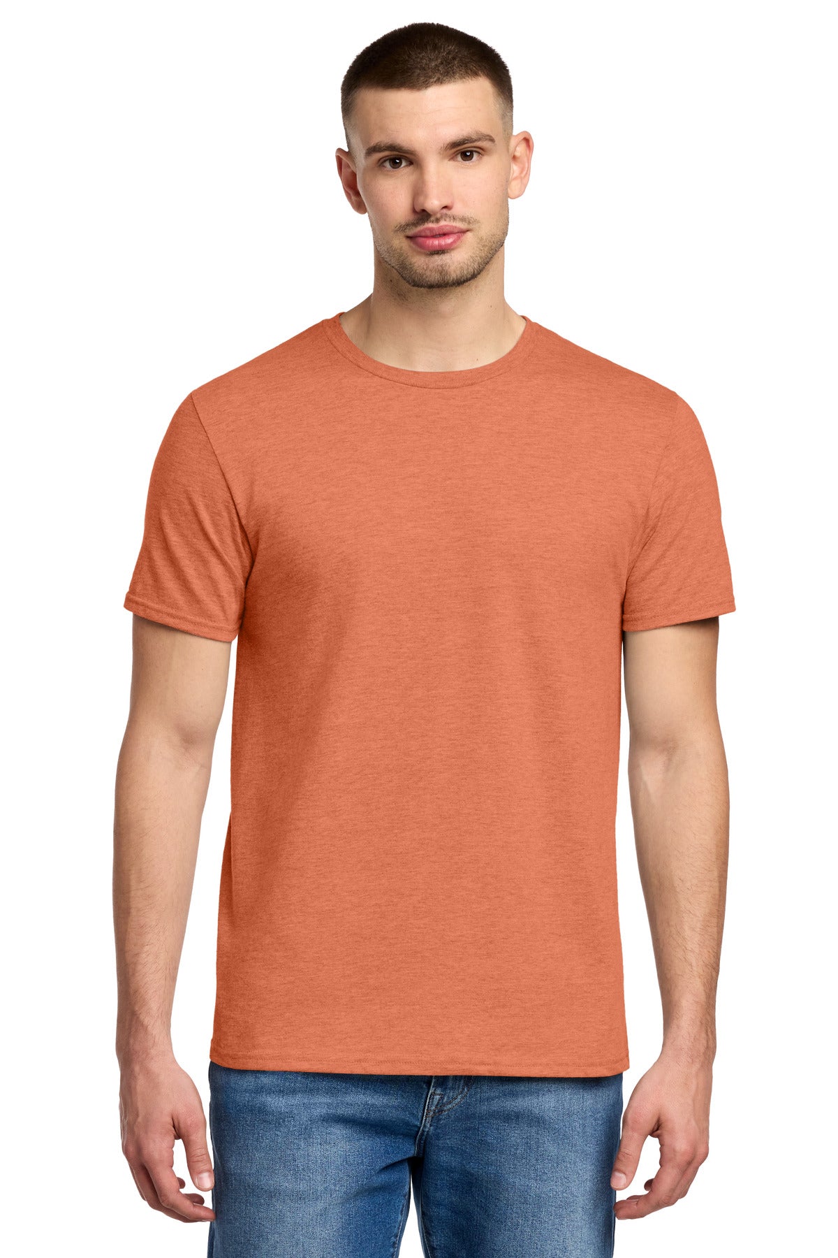 Jerzees Premium Blend Ring Spun T-Shirt 560M - Vintage Heather Orange - front