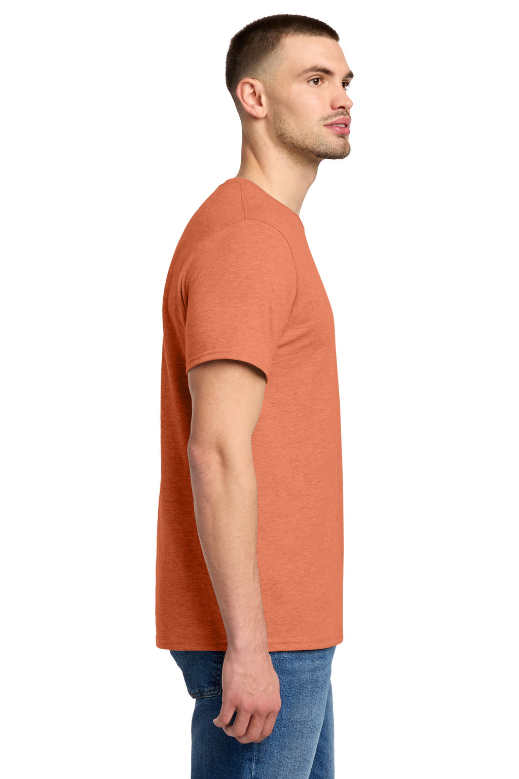 Jerzees Premium Blend Ring Spun T-Shirt 560M - Vintage Heather Orange - side