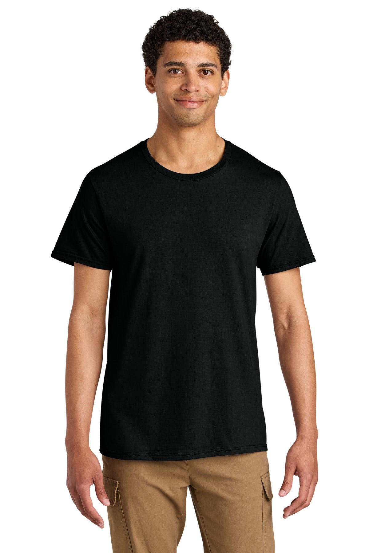 Jerzees Unisex Premium Combed Ring Spun Cotton Tee 570M - Black Ink - front