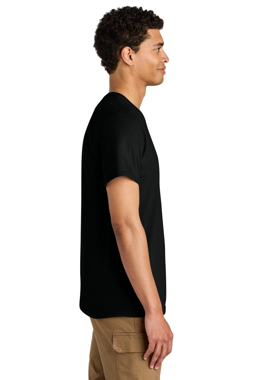 Jerzees Unisex Premium Combed Ring Spun Cotton Tee 570M - Black Ink - side