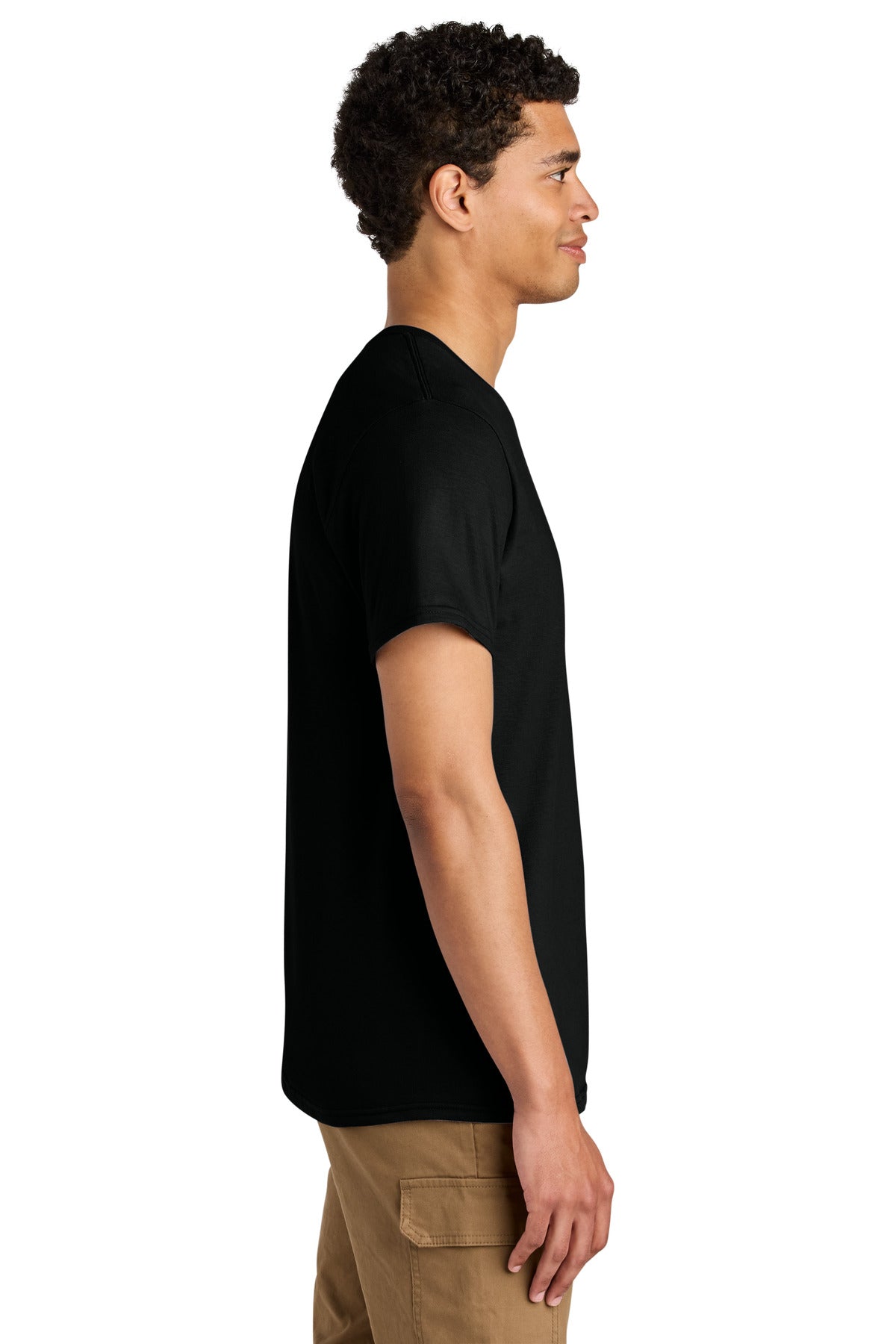 Jerzees Unisex Premium Combed Ring Spun Cotton Tee 570M - Black Ink - side