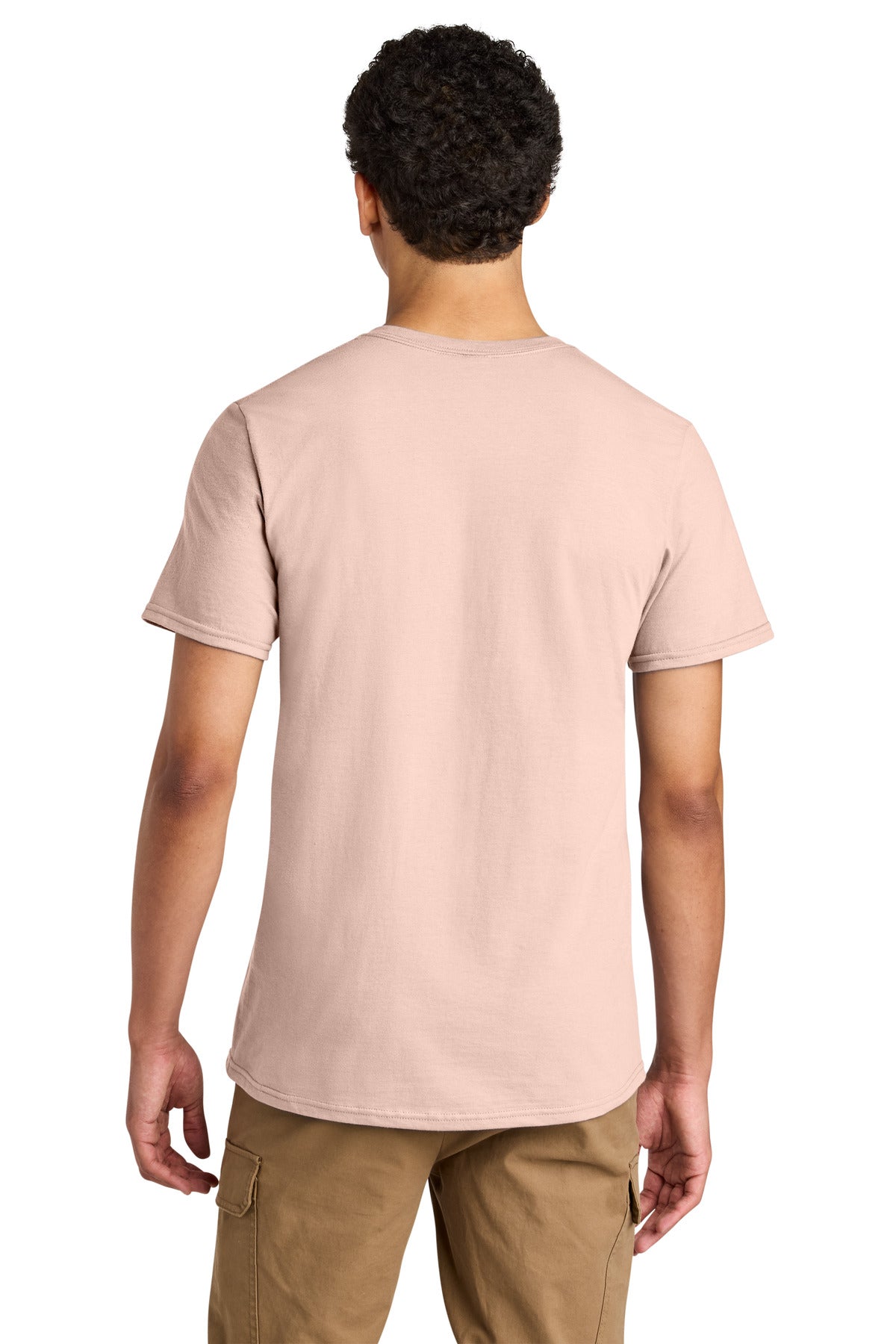 Jerzees Unisex Premium Combed Ring Spun Cotton Tee 570M - Blush Pink - back