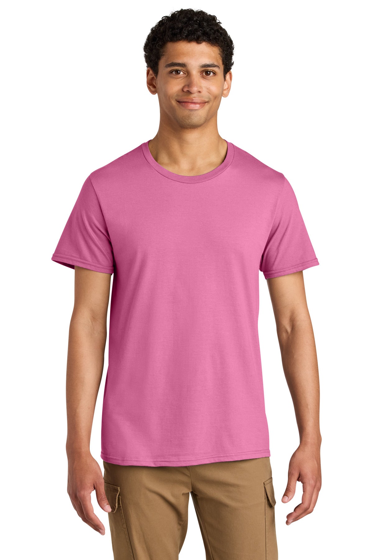 Jerzees Unisex Premium Combed Ring Spun Cotton Tee 570M - Bubblegum - front
