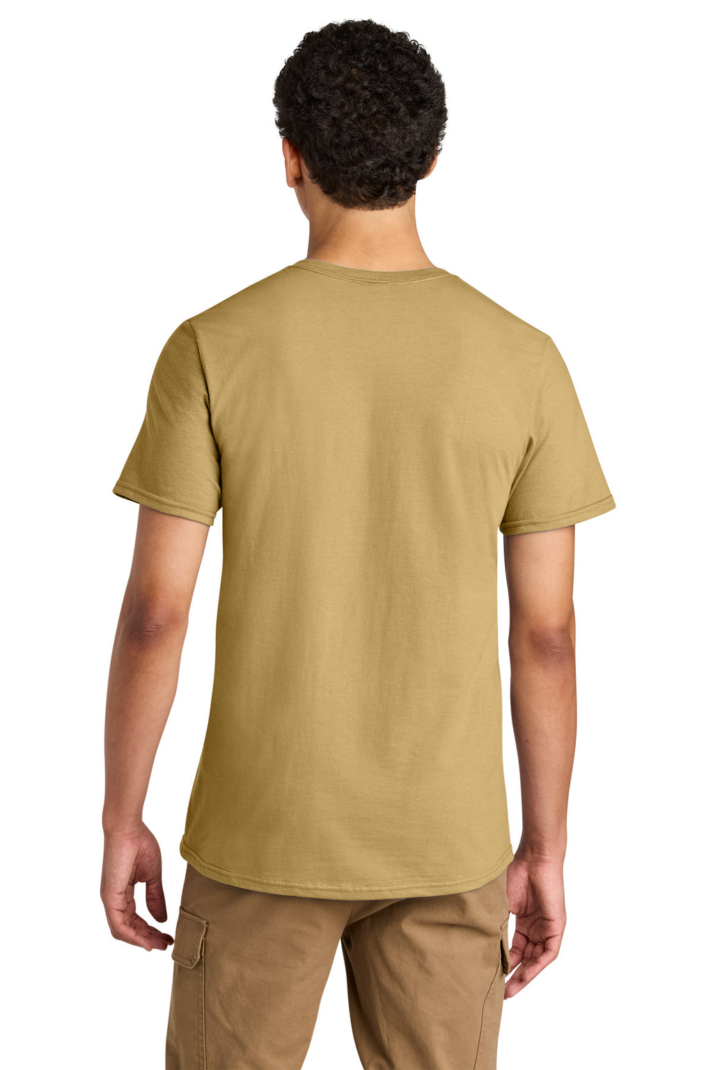 Jerzees Unisex Premium Combed Ring Spun Cotton Tee 570M - Butterscotch - back