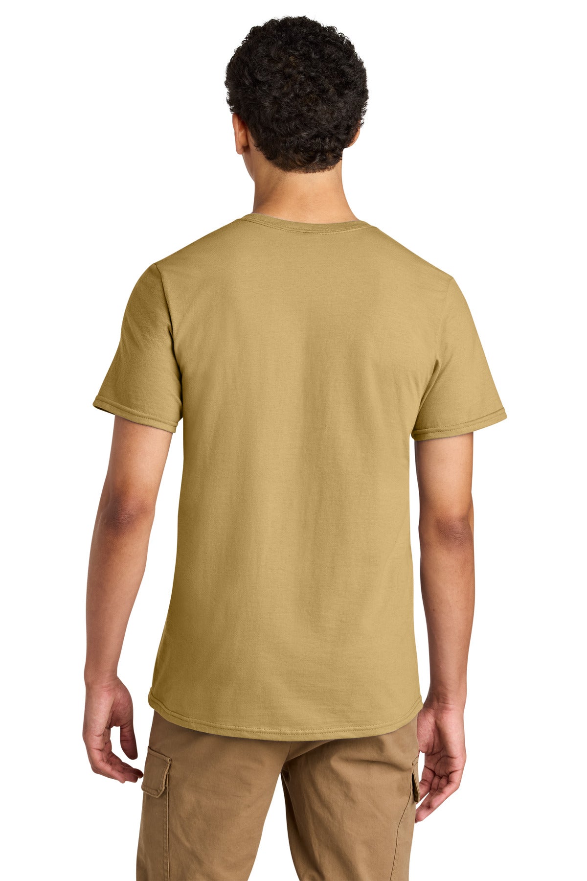 Jerzees Unisex Premium Combed Ring Spun Cotton Tee 570M - Butterscotch - back