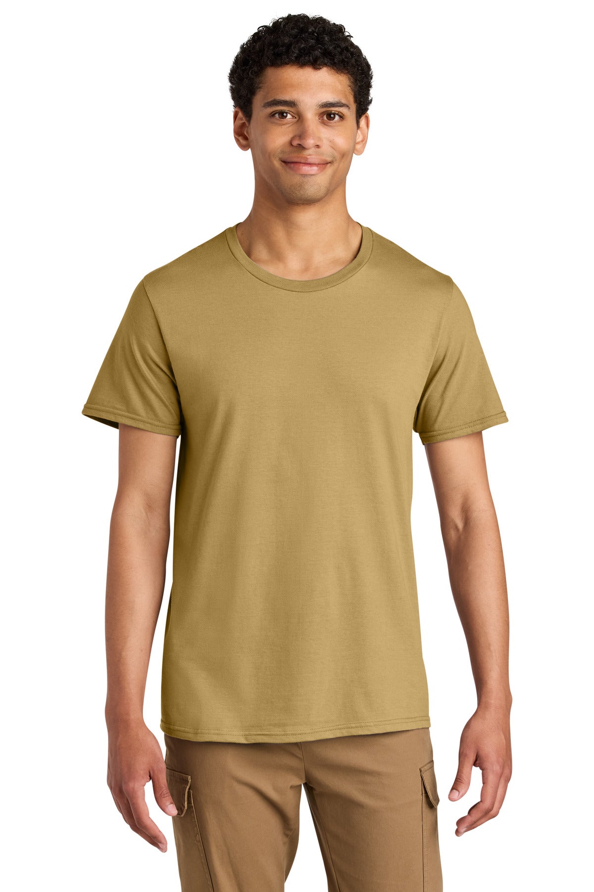 Jerzees Unisex Premium Combed Ring Spun Cotton Tee 570M - Butterscotch - front