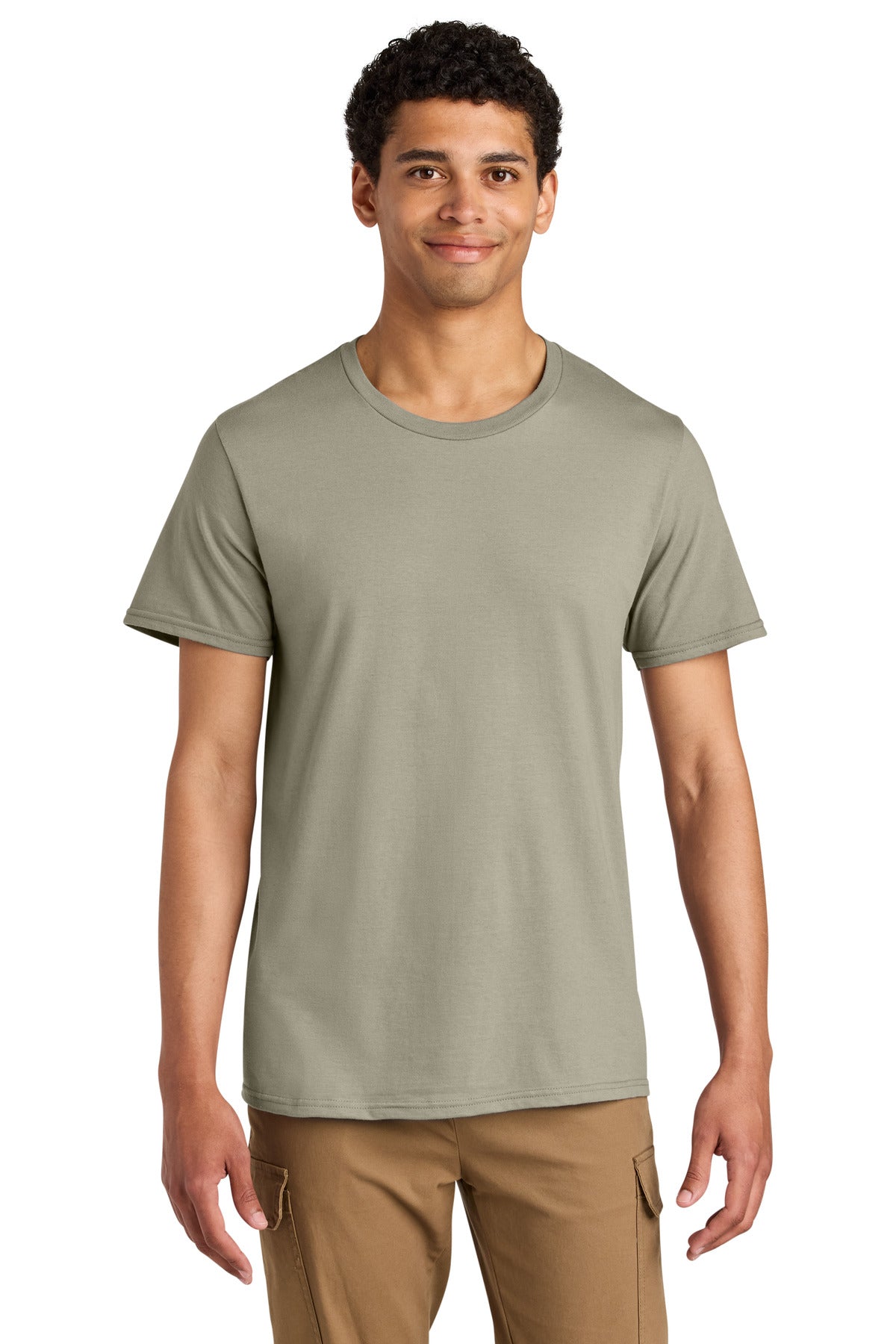 Jerzees Unisex Premium Combed Ring Spun Cotton Tee 570M - Clay - front