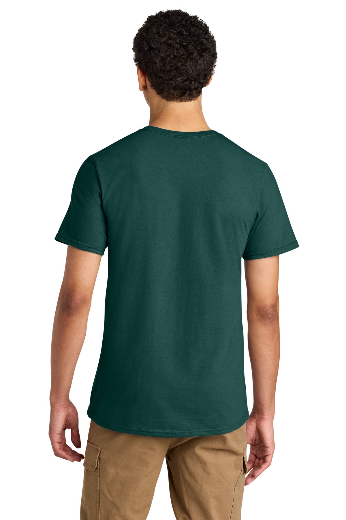 Jerzees Unisex Premium Combed Ring Spun Cotton Tee 570M - Deep Emerald - back
