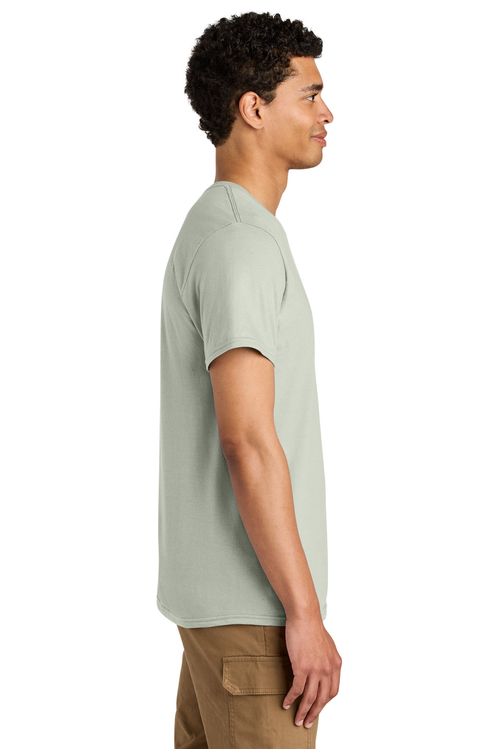Jerzees Unisex Premium Combed Ring Spun Cotton Tee 570M - Limestone - side