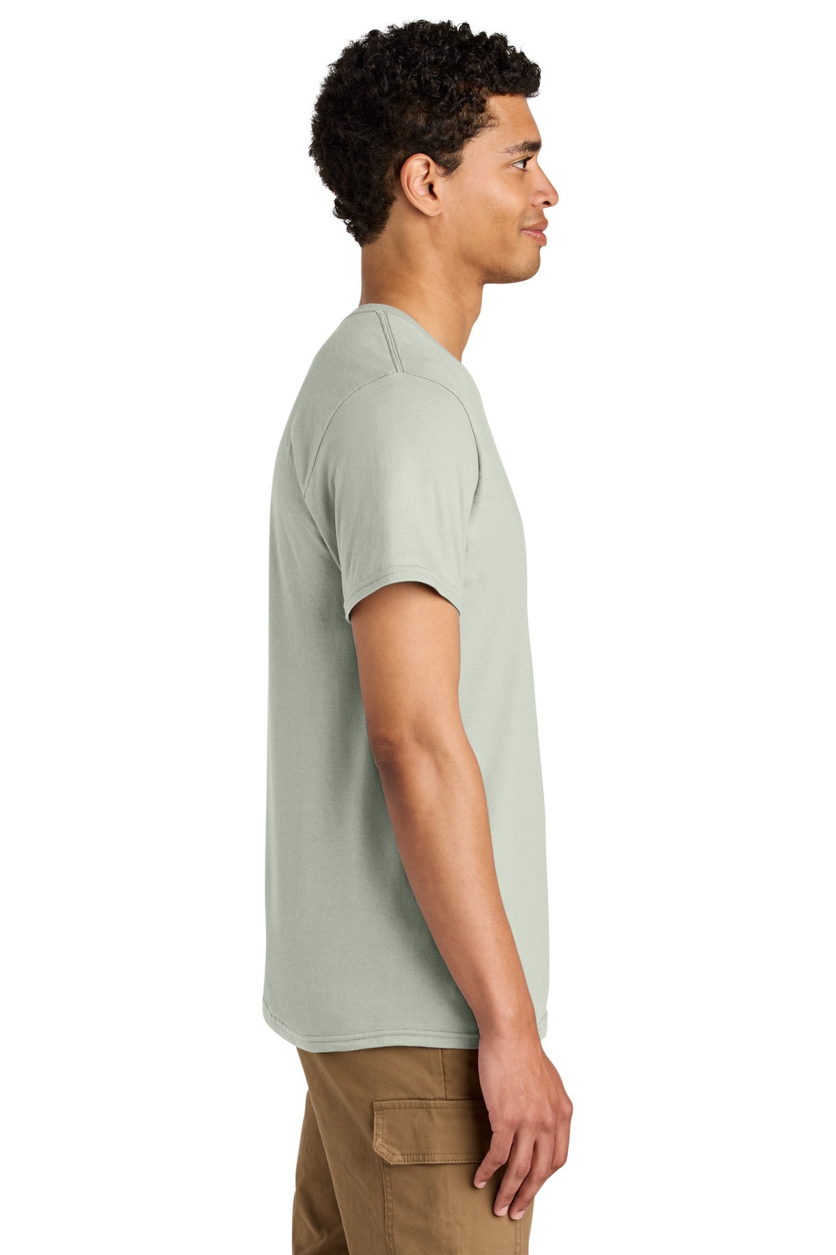 Jerzees Unisex Premium Combed Ring Spun Cotton Tee 570M - Limestone - side