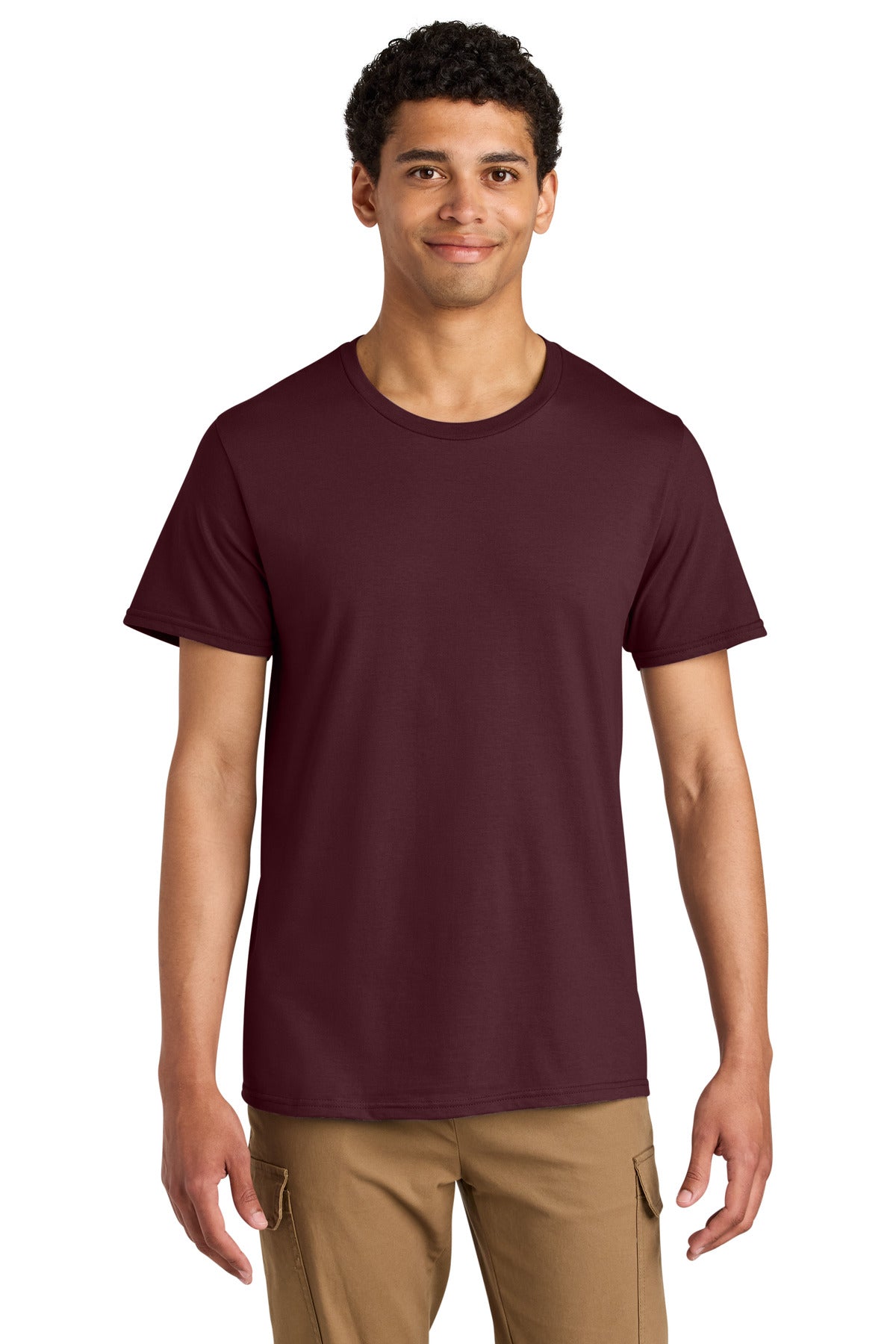 Jerzees Unisex Premium Combed Ring Spun Cotton Tee 570M - Maroon - front
