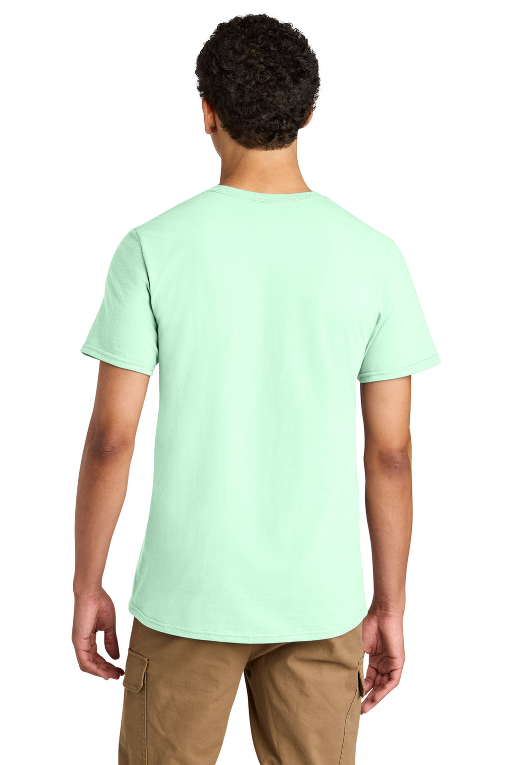 Jerzees Unisex Premium Combed Ring Spun Cotton Tee 570M - Mint To Be - back