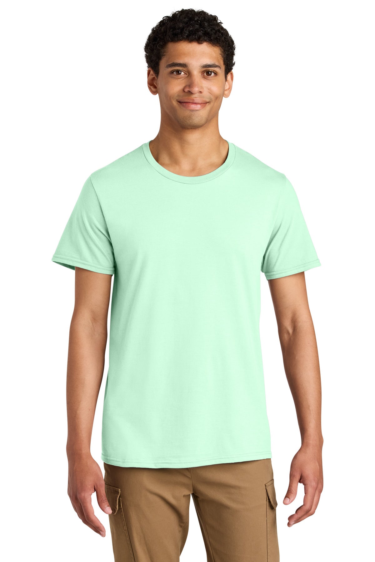 Jerzees Unisex Premium Combed Ring Spun Cotton Tee 570M - Mint To Be - front