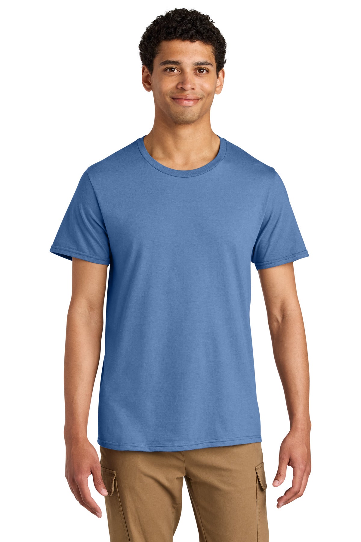 Jerzees Unisex Premium Combed Ring Spun Cotton Tee 570M - Periwinkle Blue - front