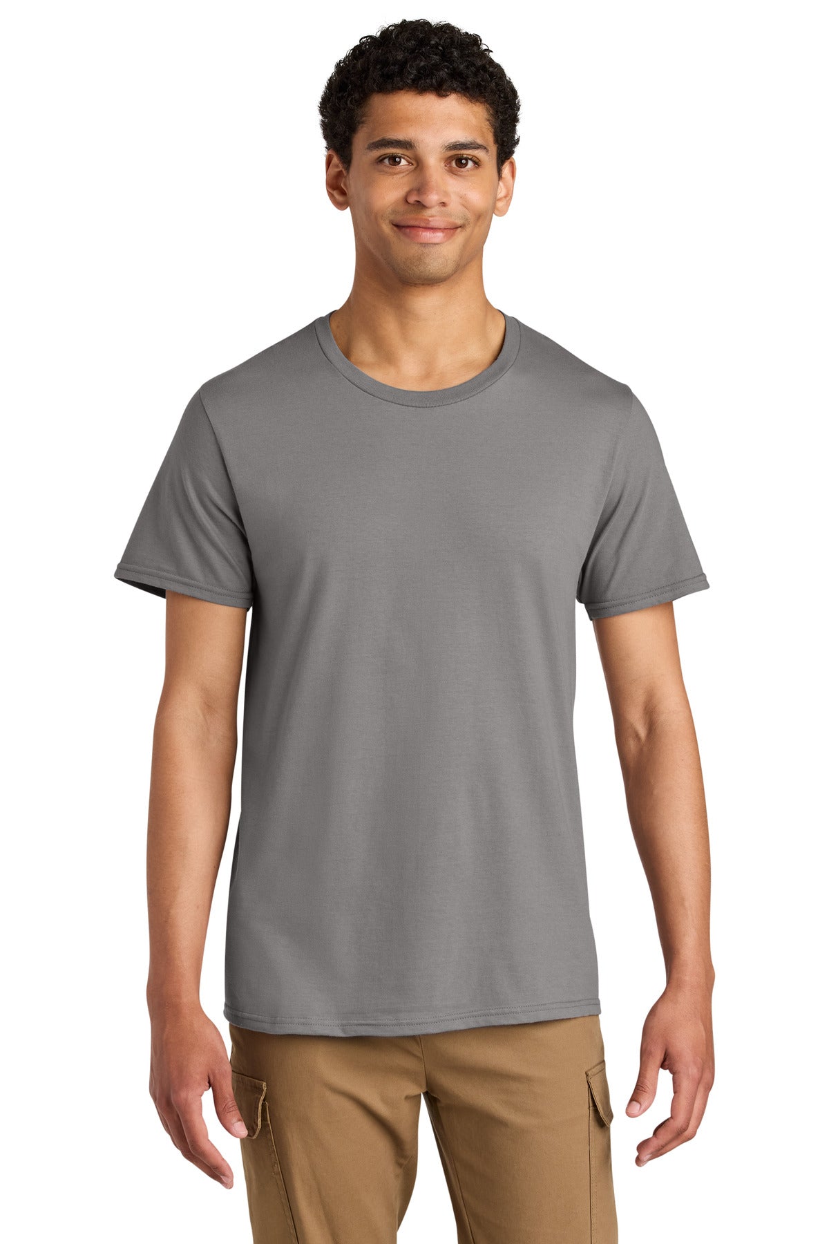 Jerzees Unisex Premium Combed Ring Spun Cotton Tee 570M - Rock - front
