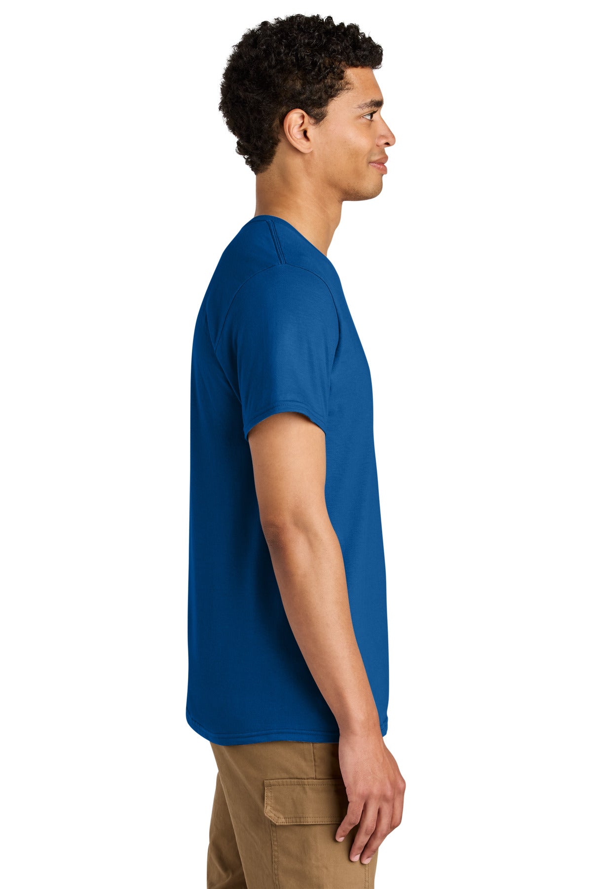 Jerzees Unisex Premium Combed Ring Spun Cotton Tee 570M - Royal - side