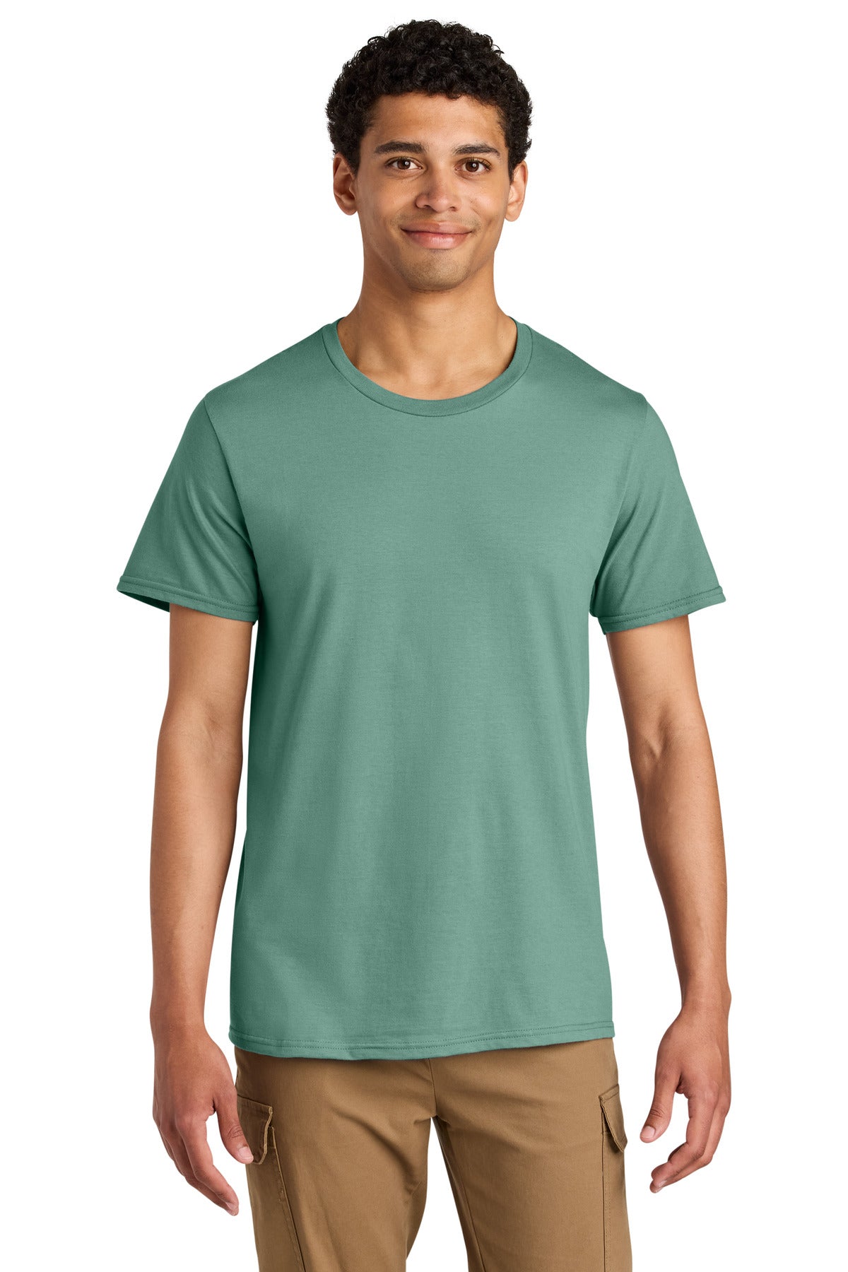 Jerzees Unisex Premium Combed Ring Spun Cotton Tee 570M - Sage - front