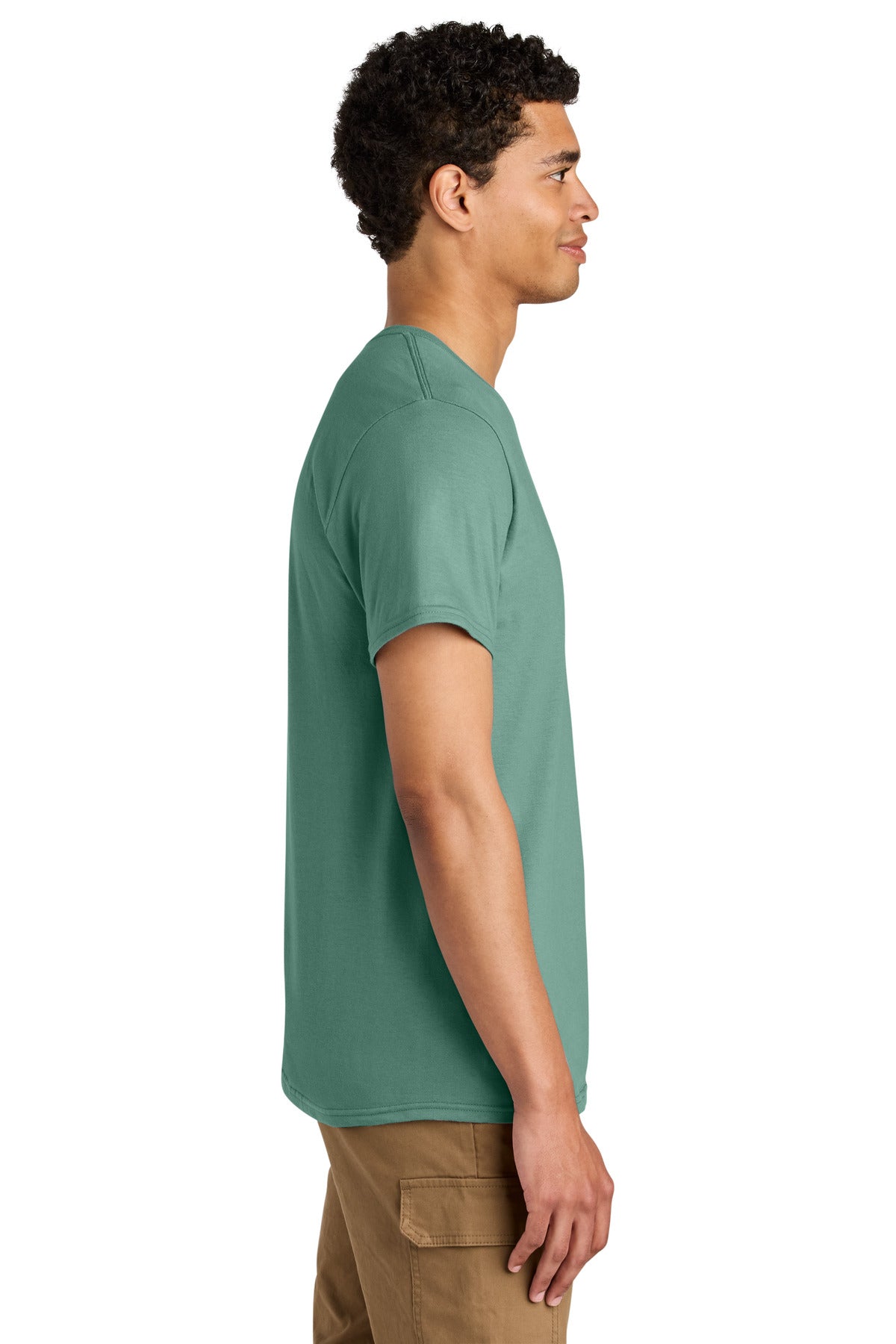 Jerzees Unisex Premium Combed Ring Spun Cotton Tee 570M - Sage - side