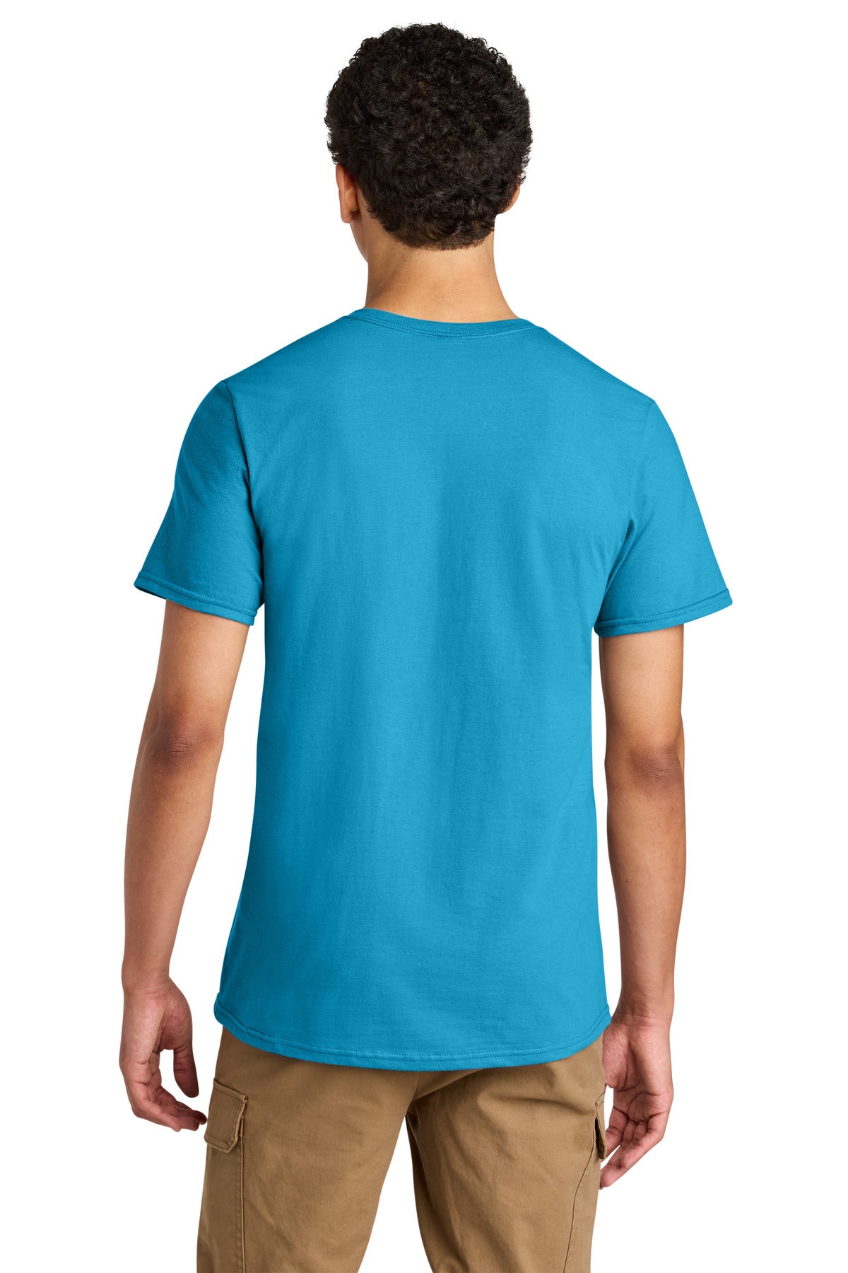 Jerzees Unisex Premium Combed Ring Spun Cotton Tee 570M - Soul Blue - back