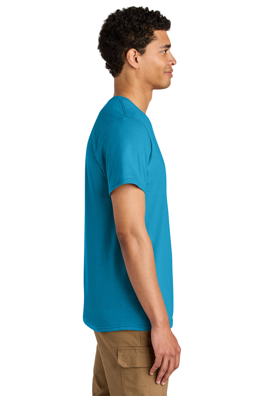 Jerzees Unisex Premium Combed Ring Spun Cotton Tee 570M - Soul Blue - side