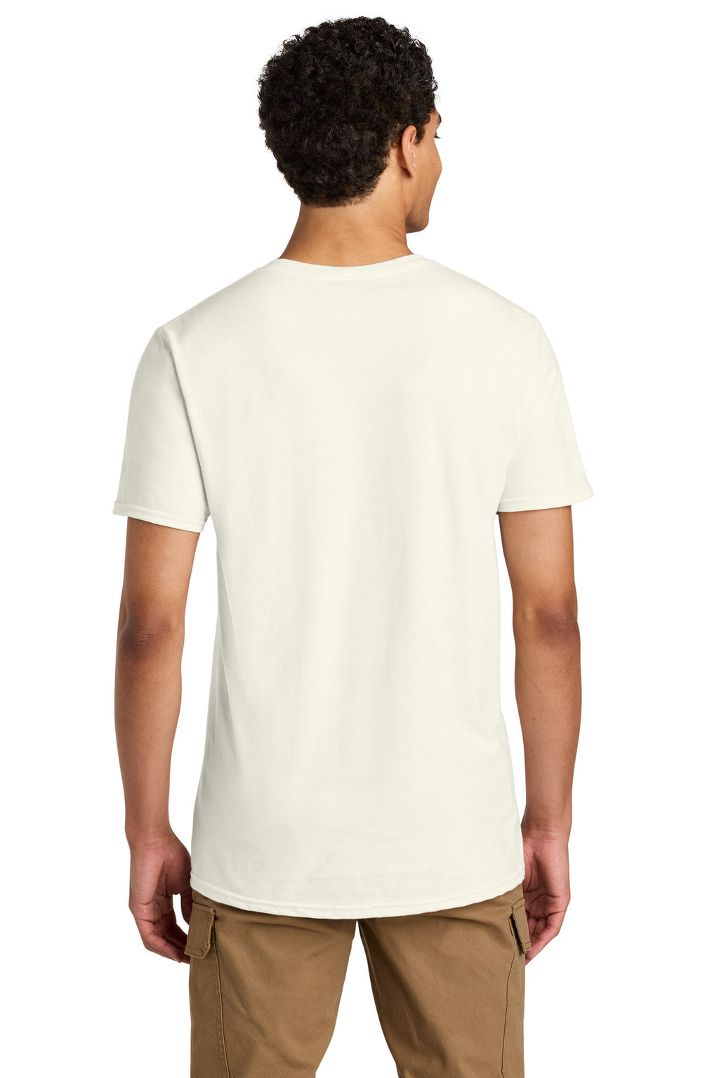 Jerzees Unisex Premium Combed Ring Spun Cotton Tee 570M - Sweet Cream Heather - back